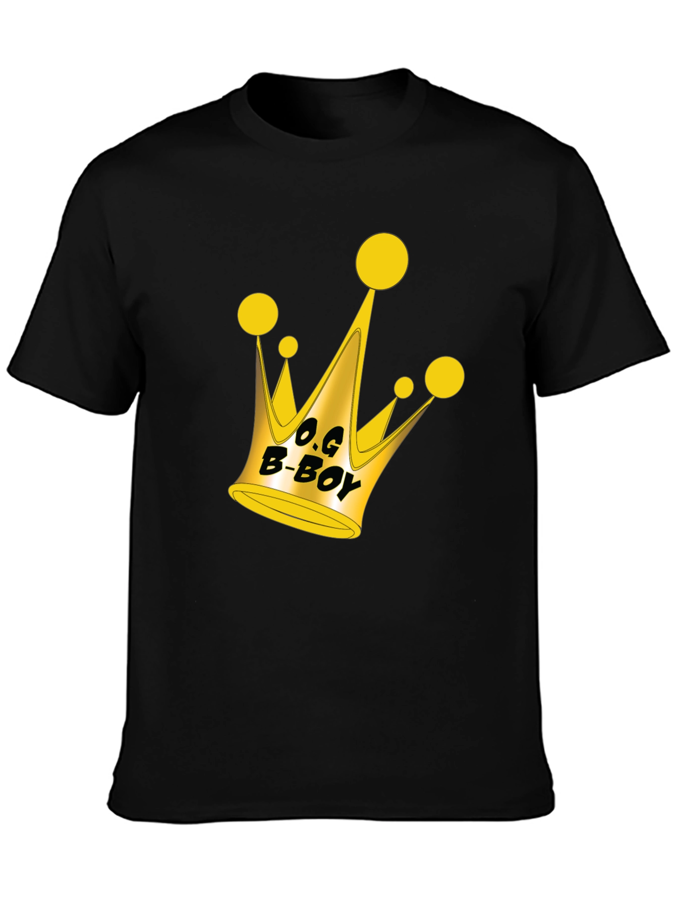 O.G. B-Boy Crown Graphic Black T-Shirt
