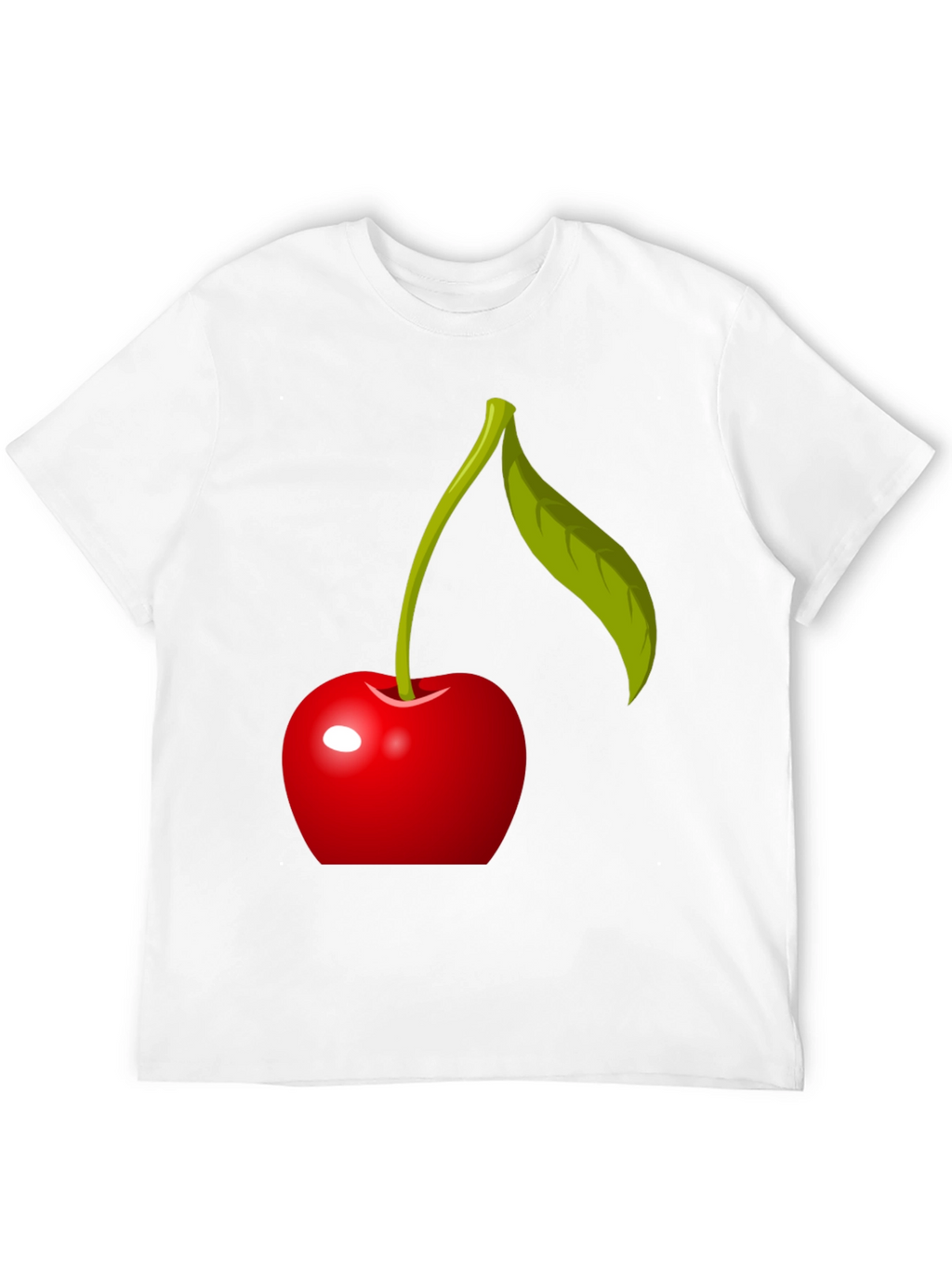 Cherry Graphic T-Shirt - Modern Fruit Design