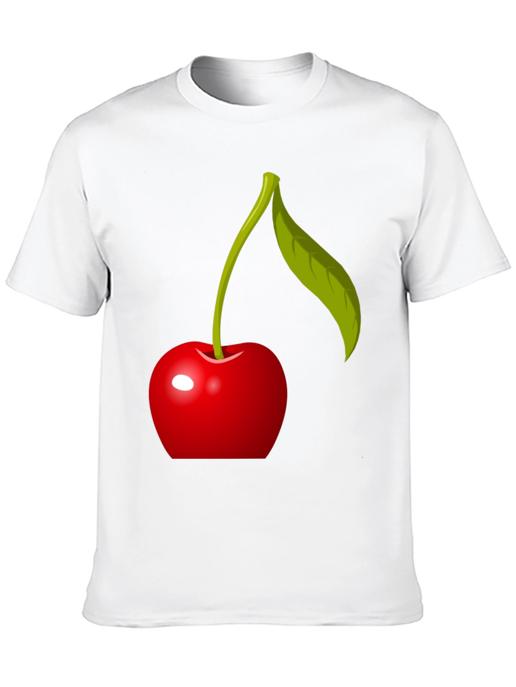 Cherry Graphic T-Shirt - Modern Fruit Design