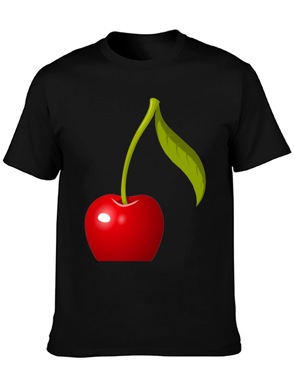 Cherry Graphic T-Shirt - Modern Fruit Design