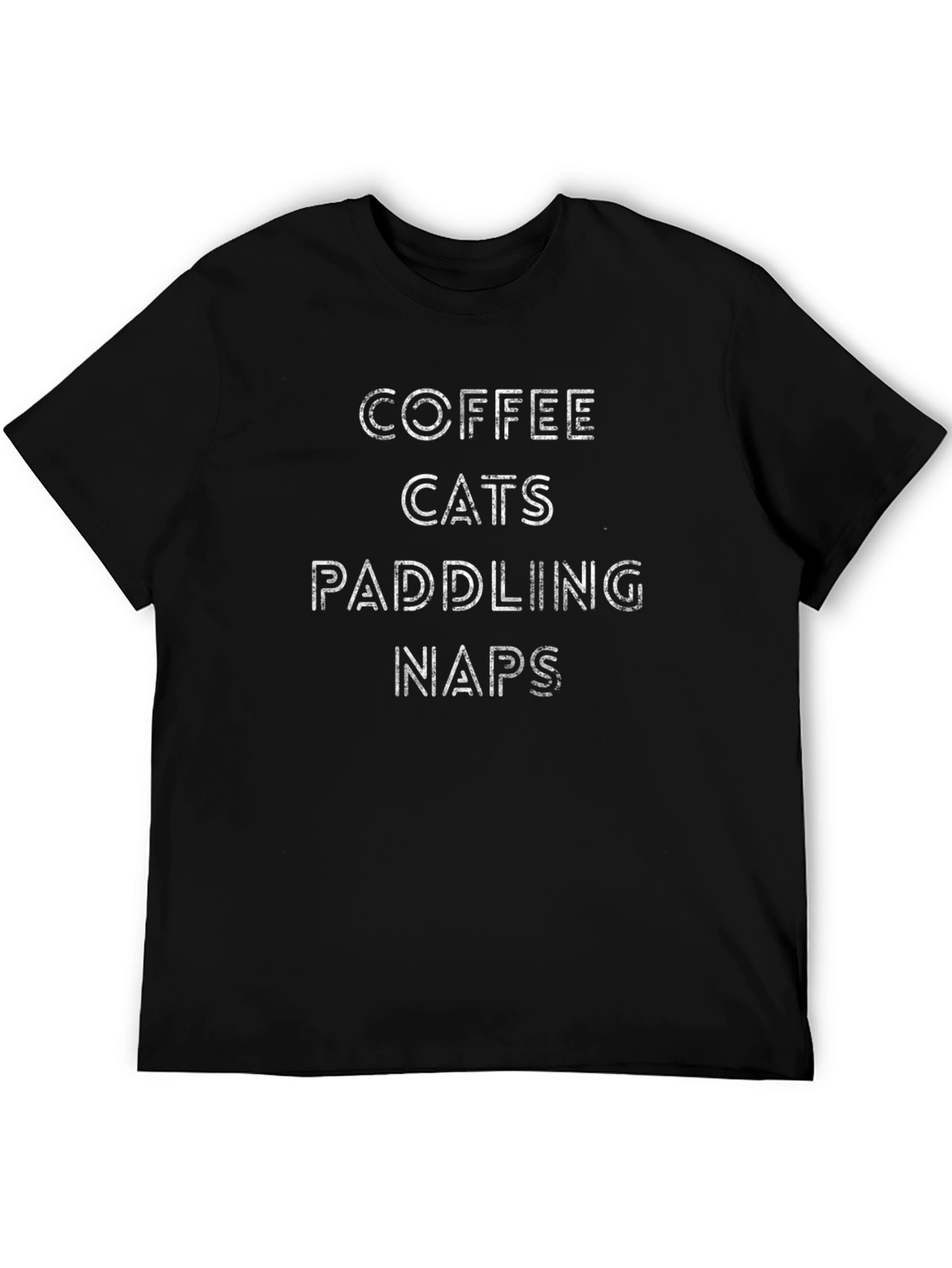Coffee Cats Paddling Naps T-Shirt