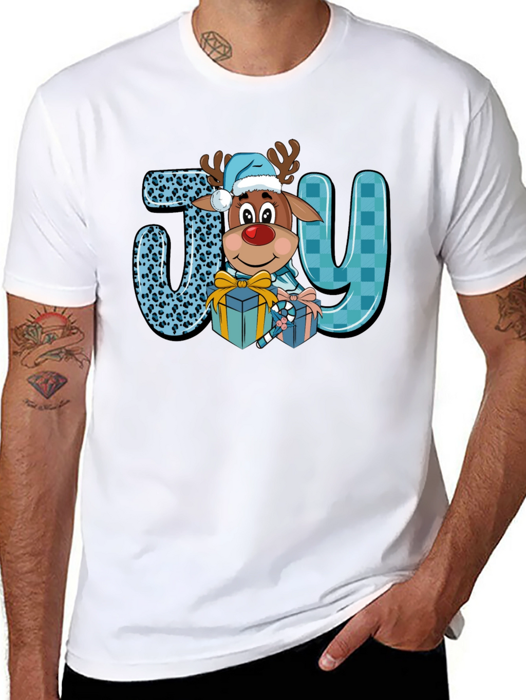 Holiday JOY Reindeer Graphic Tee
