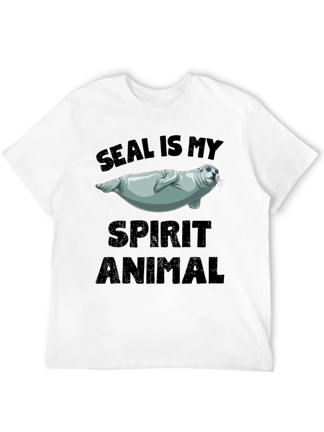 Seal Is My Spirit Animal Black T-Shirt