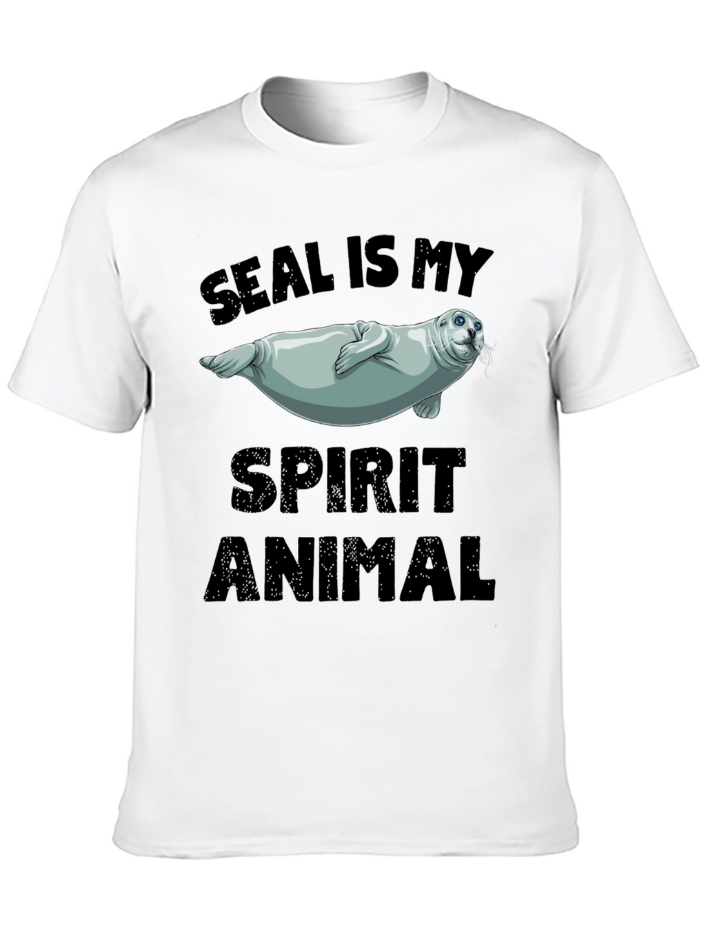 Seal Is My Spirit Animal Black T-Shirt