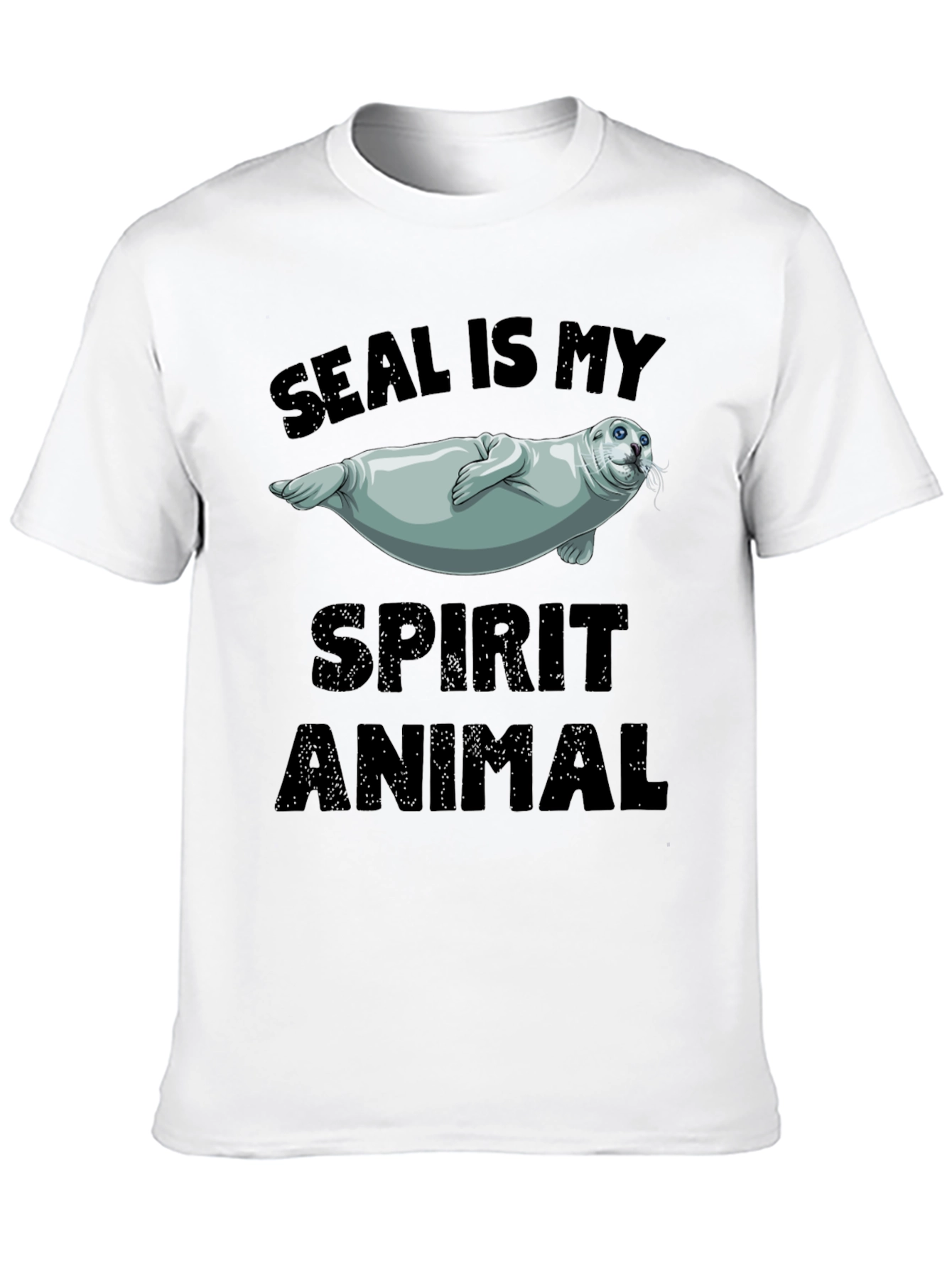 Seal Is My Spirit Animal Black T-Shirt