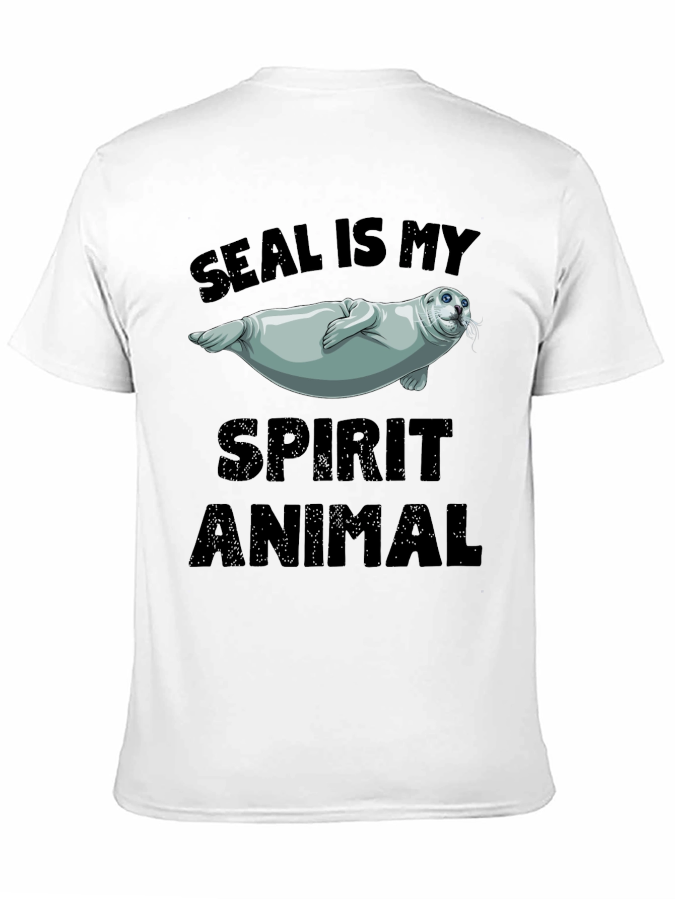 Seal Is My Spirit Animal Black T-Shirt