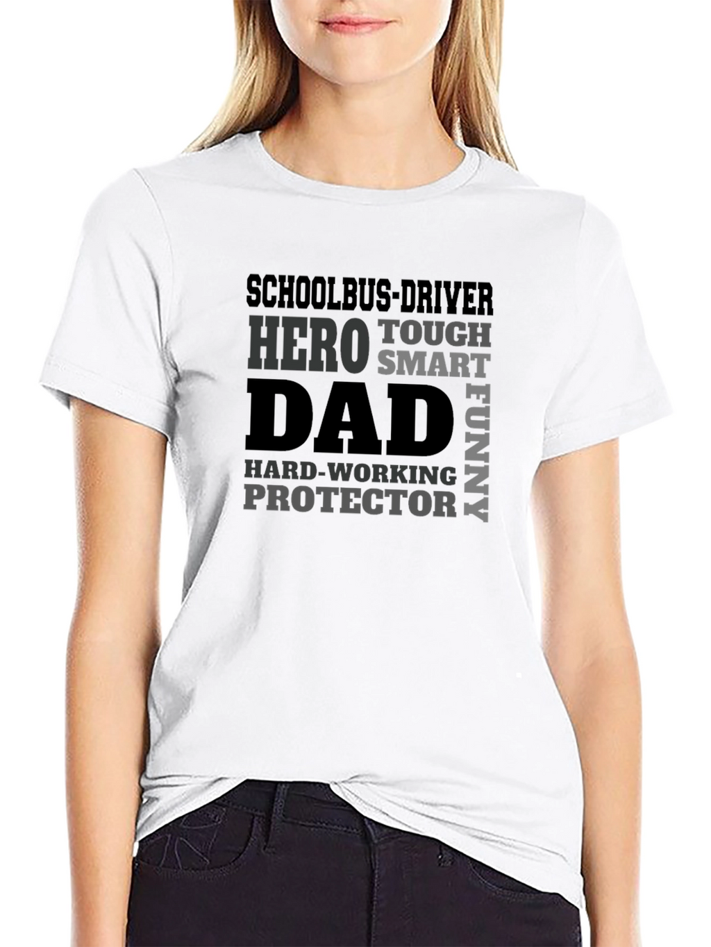 Schoolbus Driver Dad Hero T-Shirt