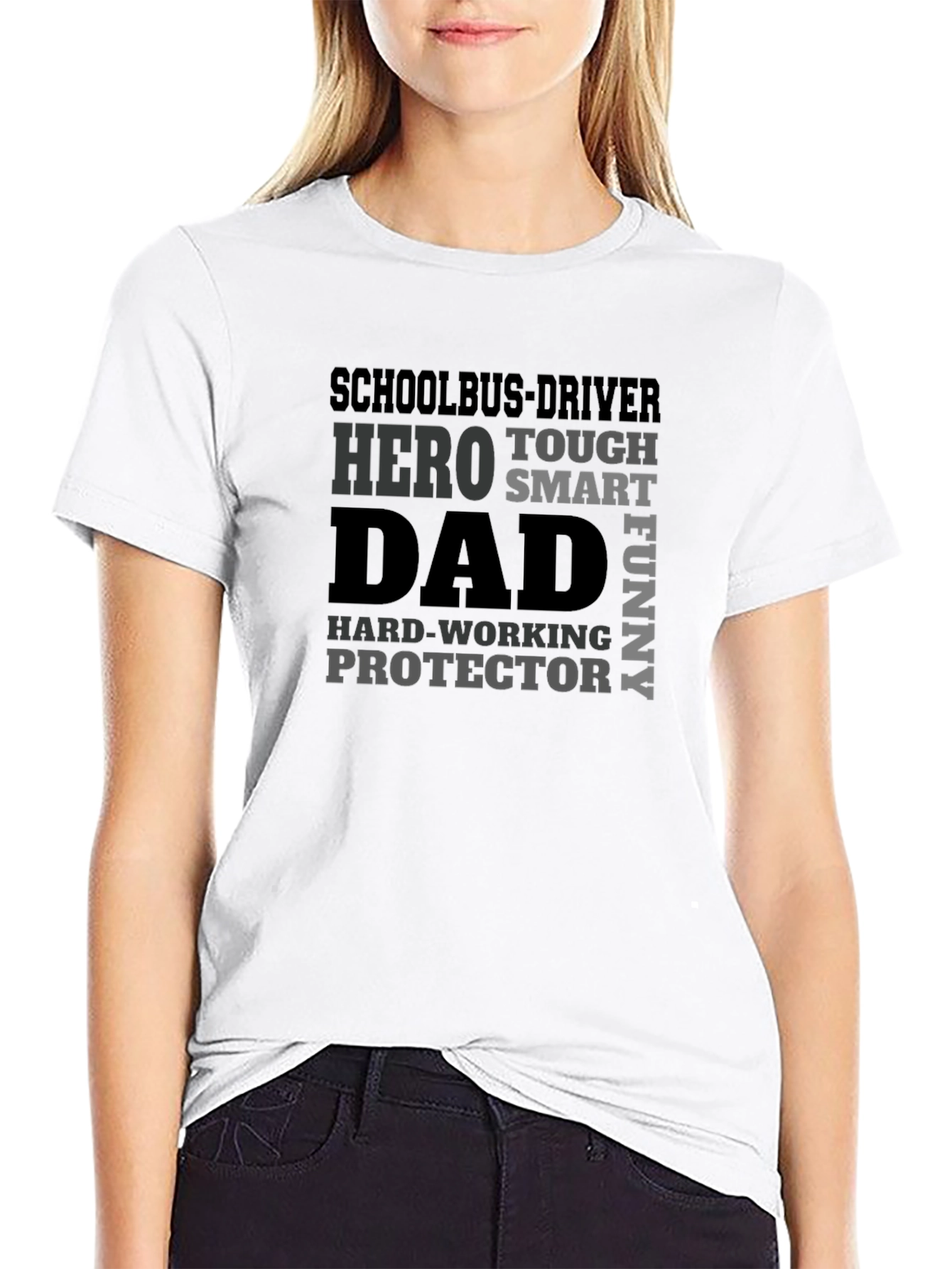 Schoolbus Driver Dad Hero T-Shirt