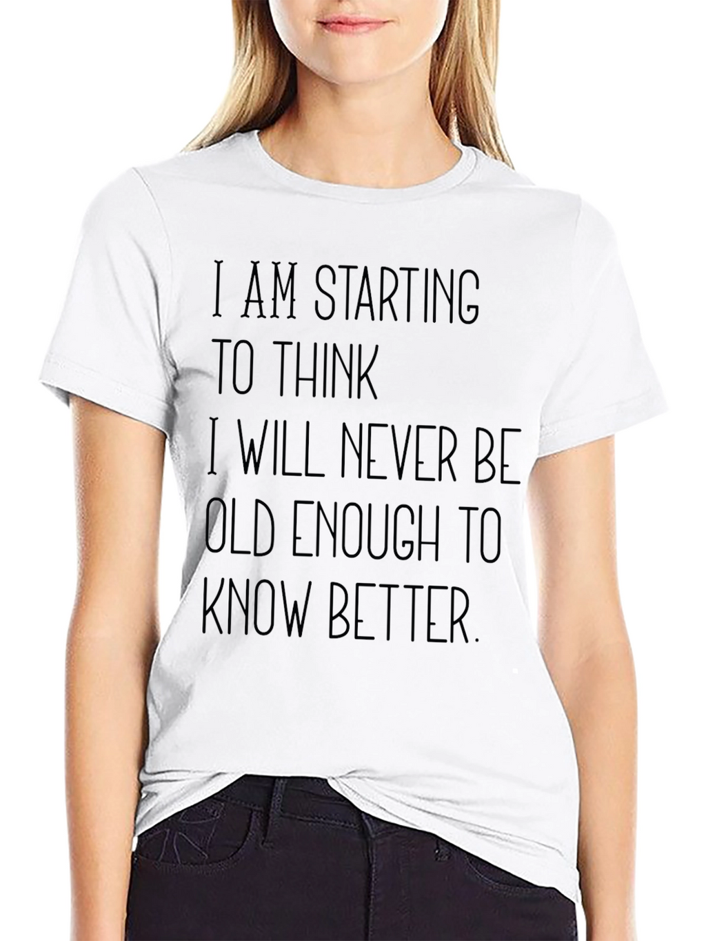 Humorous Never Old Enough Graphic Tee