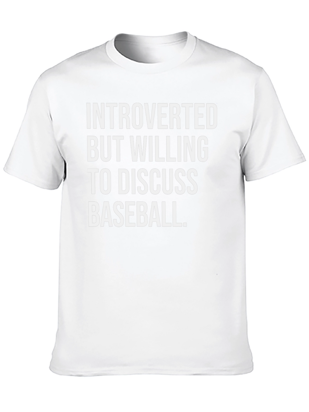 Introverted Baseball Fan T-Shirt
