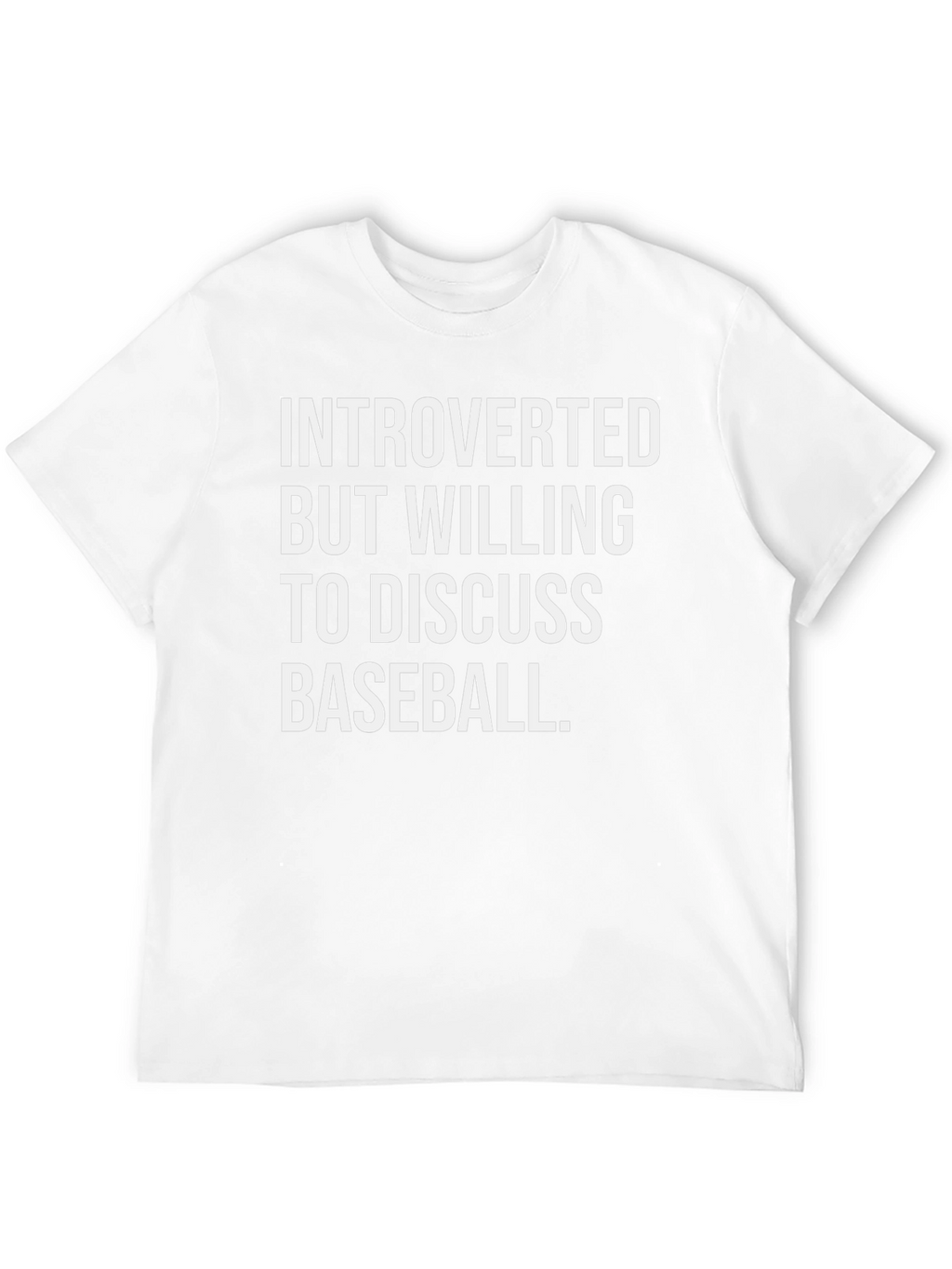 Introverted Baseball Fan T-Shirt