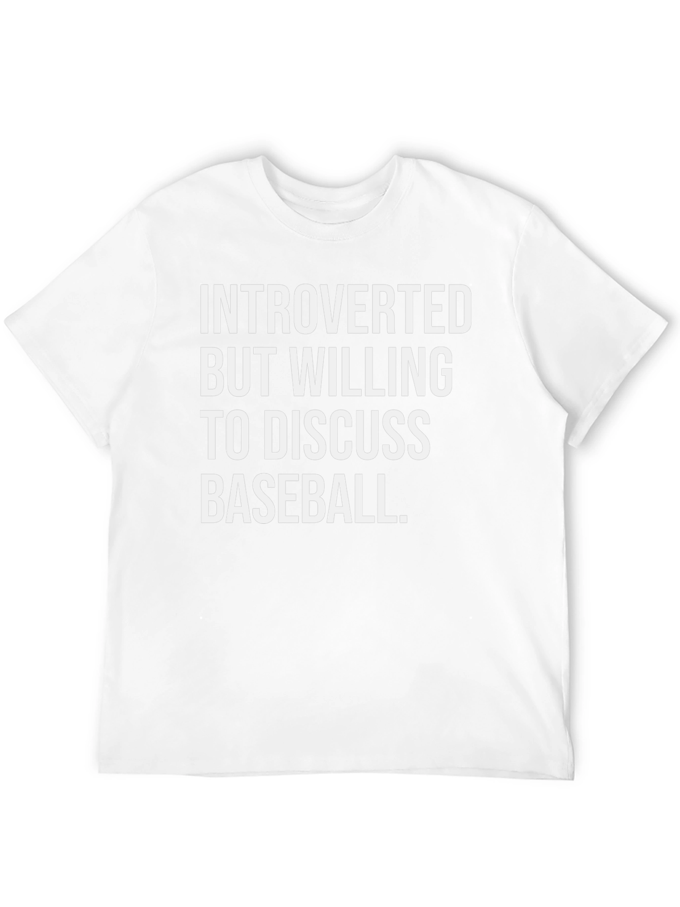 Introverted Baseball Fan T-Shirt