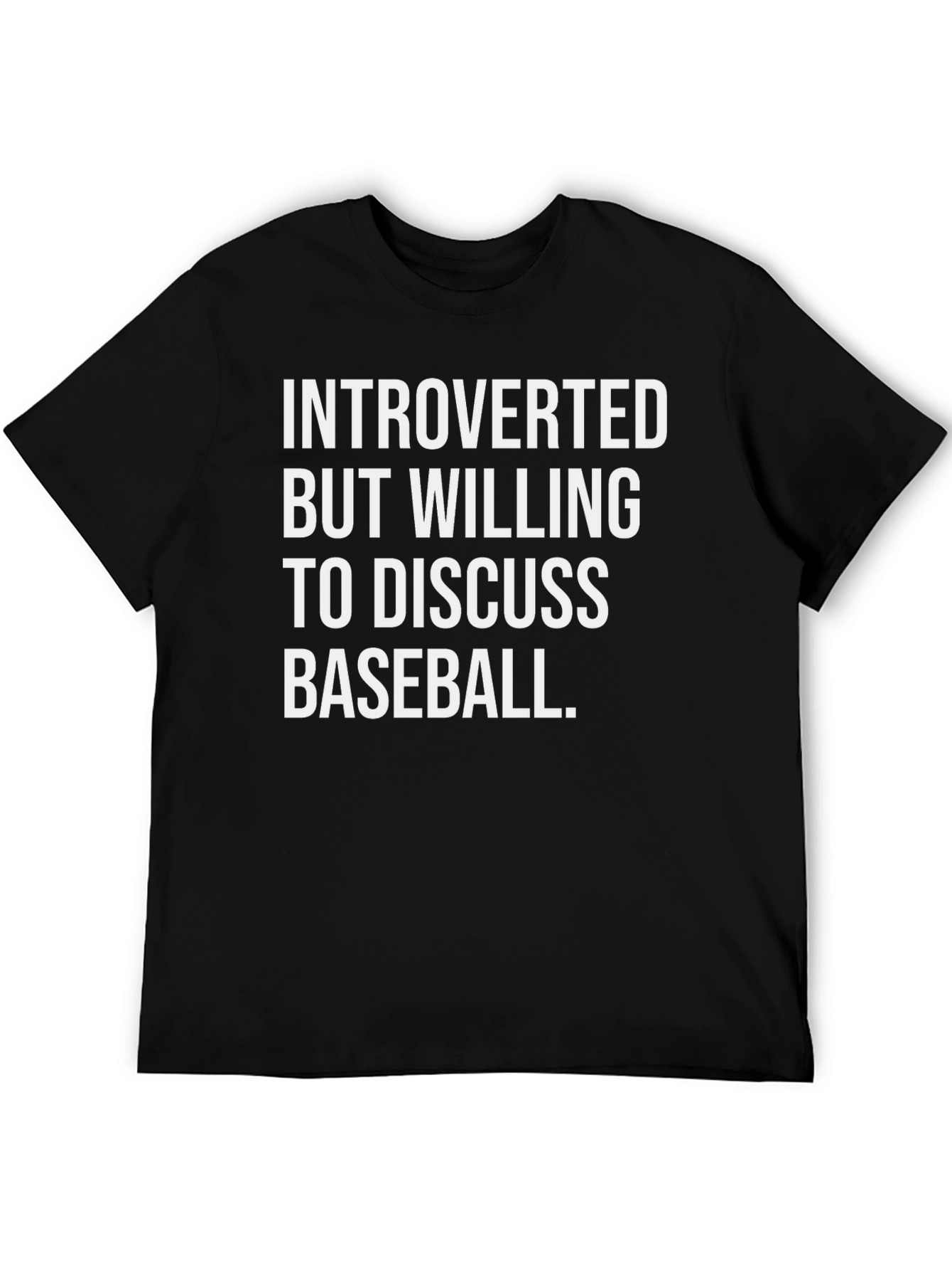Introverted Baseball Fan T-Shirt