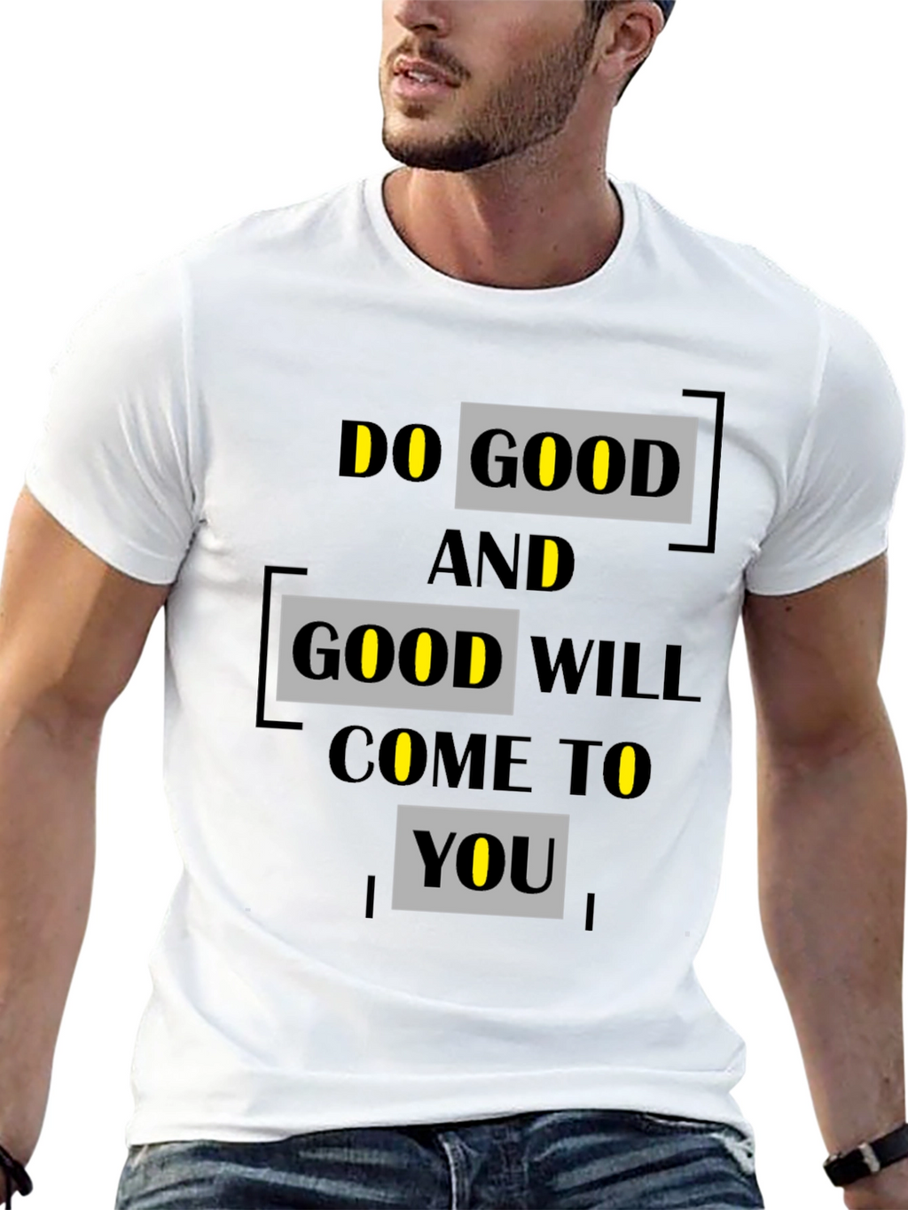 Do Good Graphic Print T-Shirt