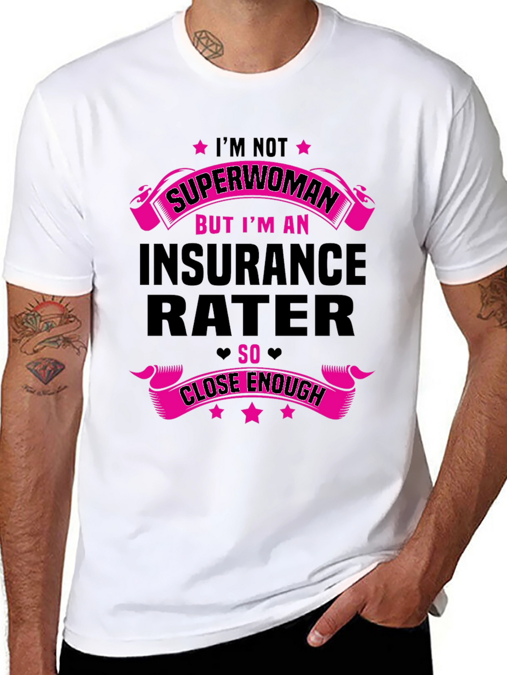 Insurance Rater T-Shirt - Superwoman Funny Gift Tee