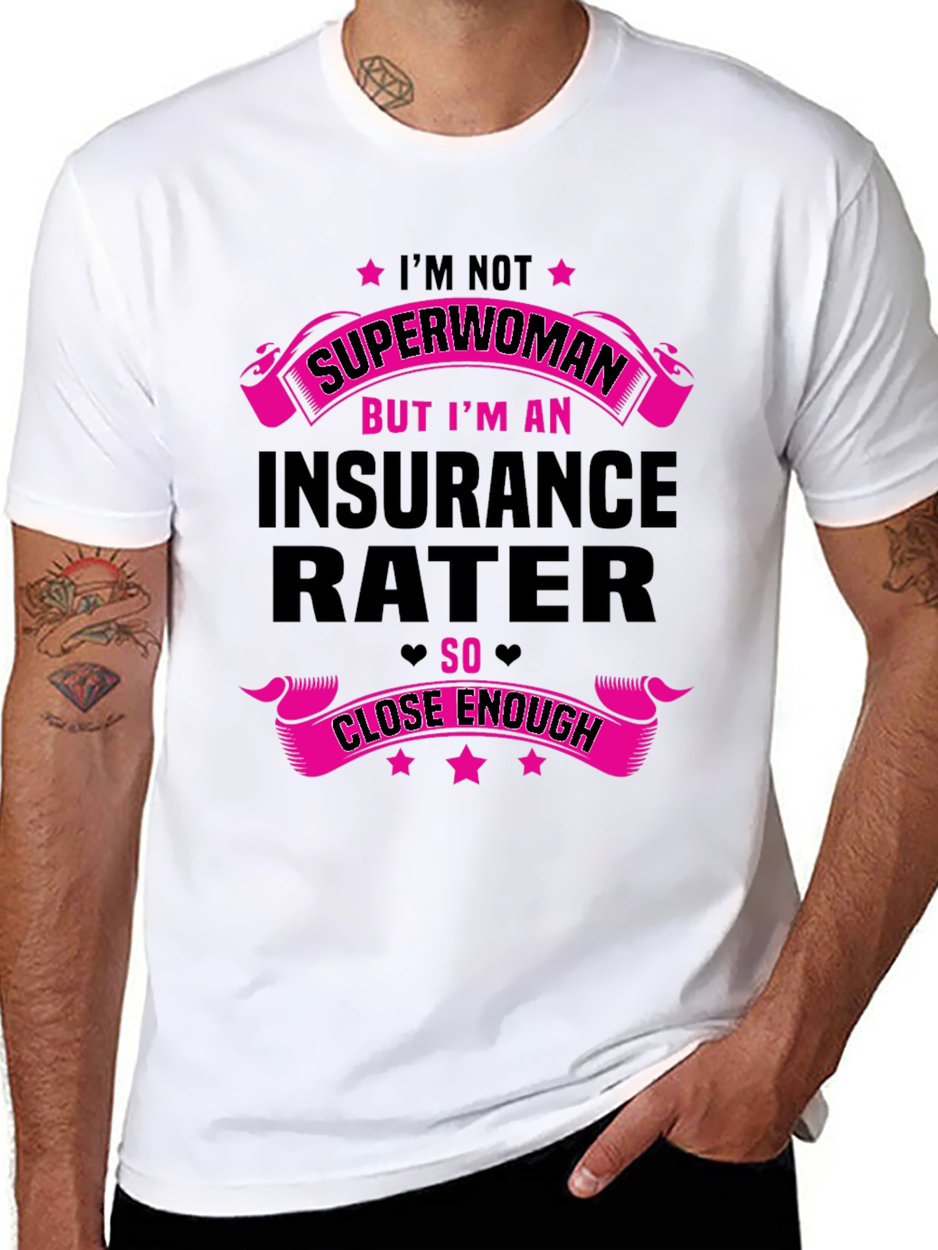 Insurance Rater T-Shirt - Superwoman Funny Gift Tee