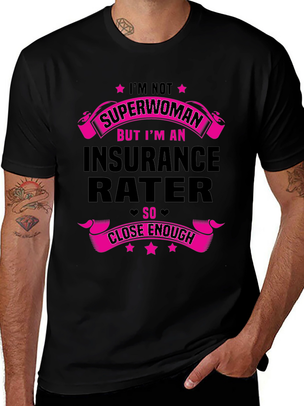 Insurance Rater T-Shirt - Superwoman Funny Gift Tee