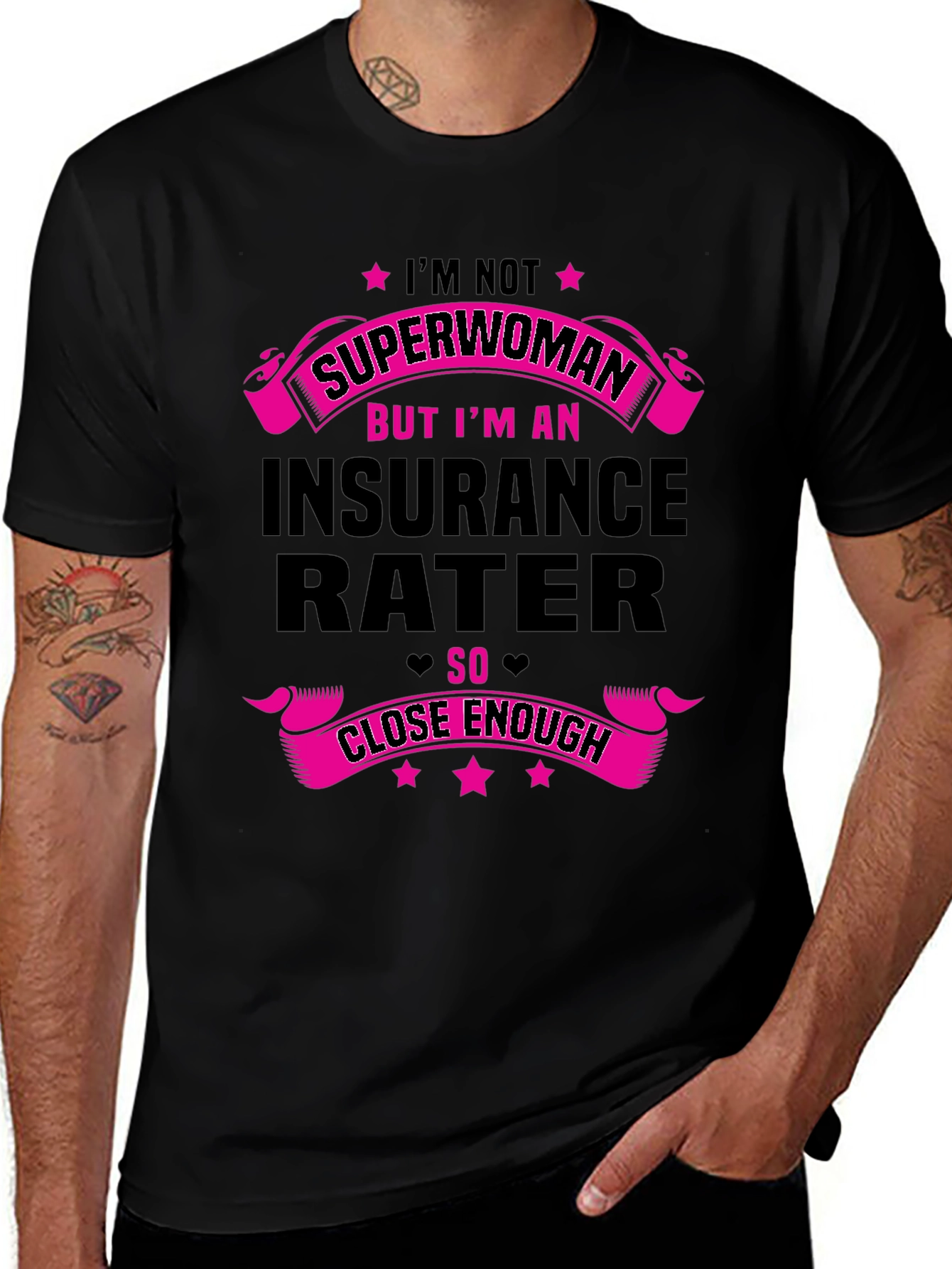 Insurance Rater T-Shirt - Superwoman Funny Gift Tee