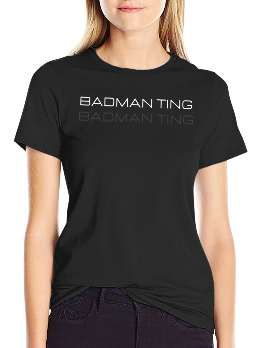 Badman Ting Black T-Shirt - Stylish Graphic Tee