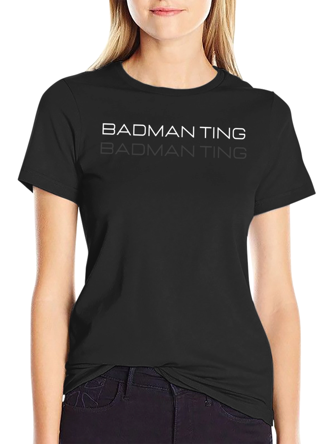 Badman Ting Black T-Shirt - Stylish Graphic Tee