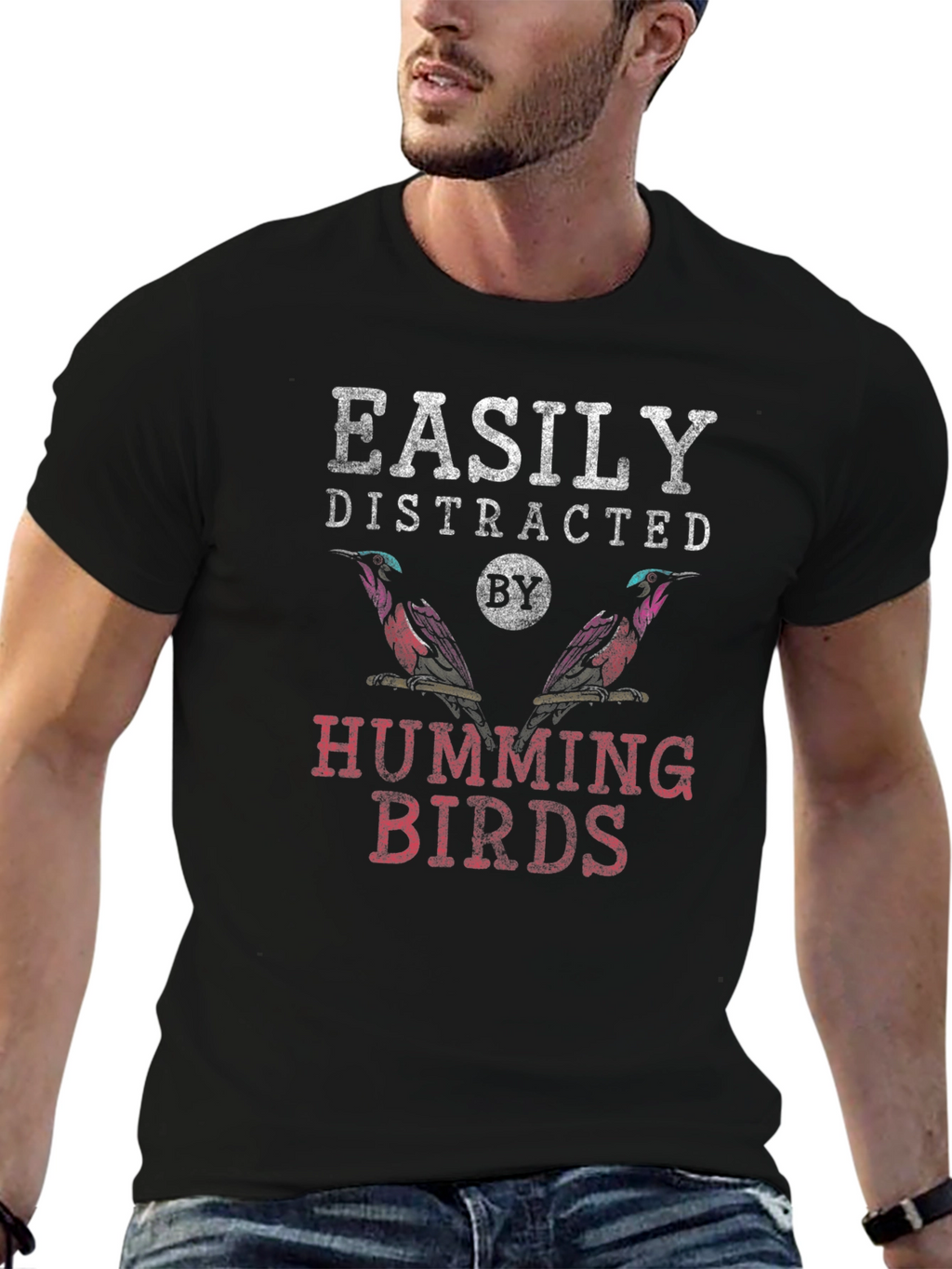 Easily Distracted by Hummingbirds Graphic Tee