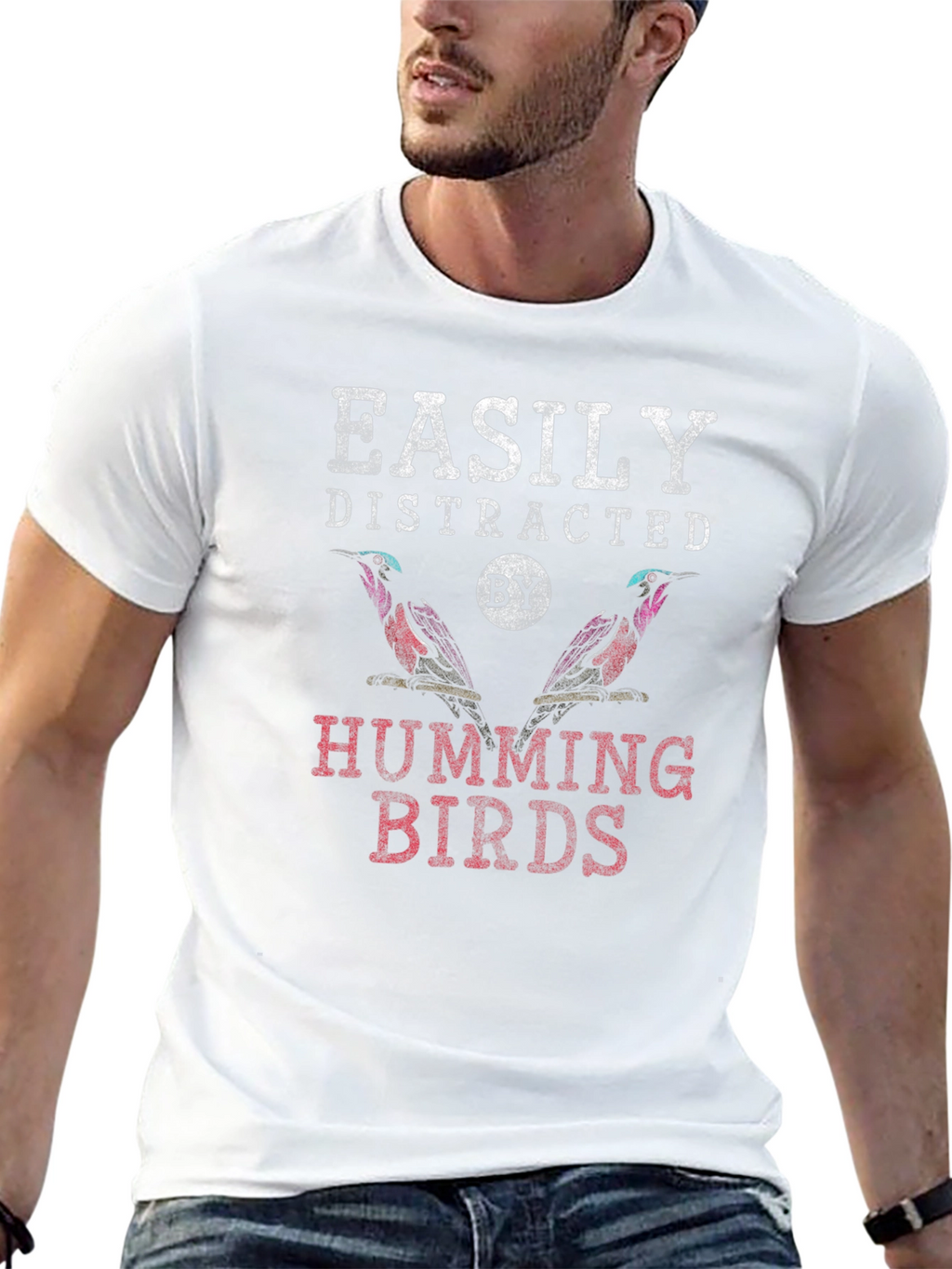 Easily Distracted by Hummingbirds Graphic Tee