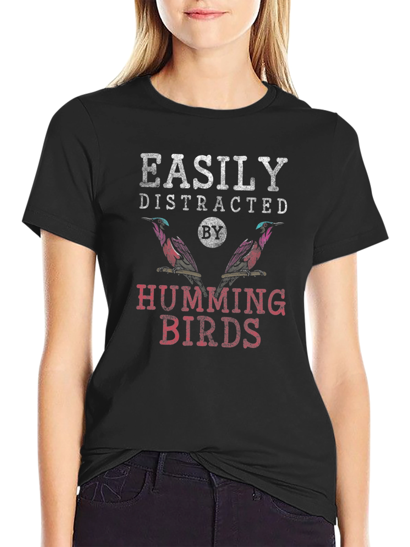 Easily Distracted by Hummingbirds Graphic Tee