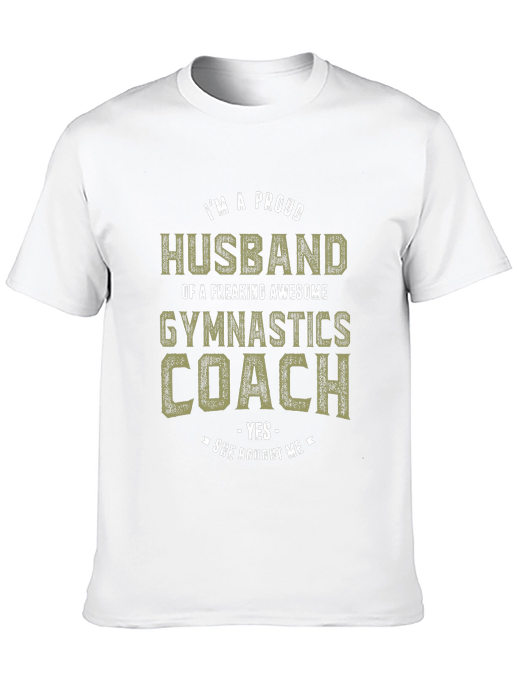 Proud Husband Gymnastics Coach Graphic Tee