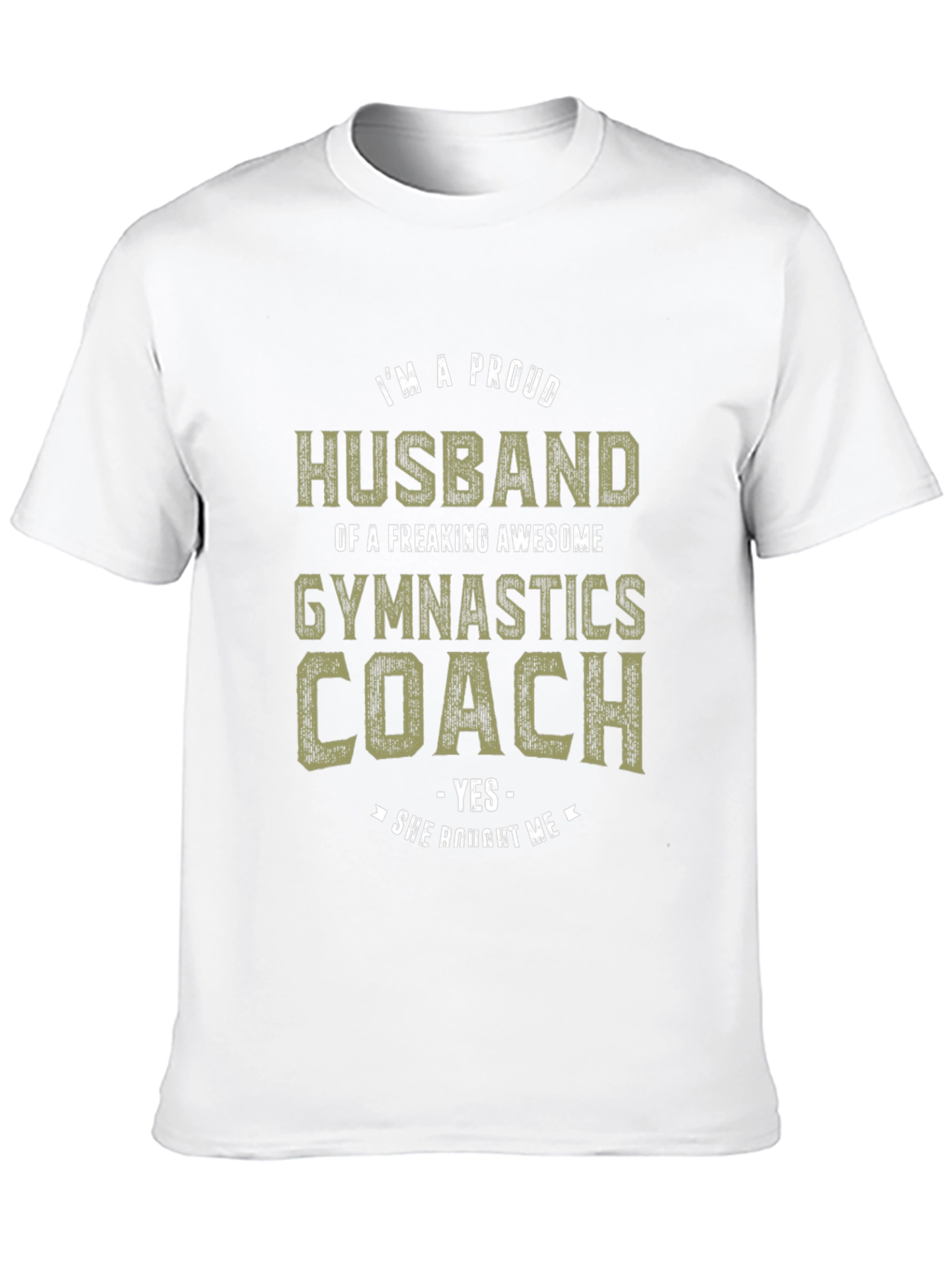 Proud Husband Gymnastics Coach Graphic Tee