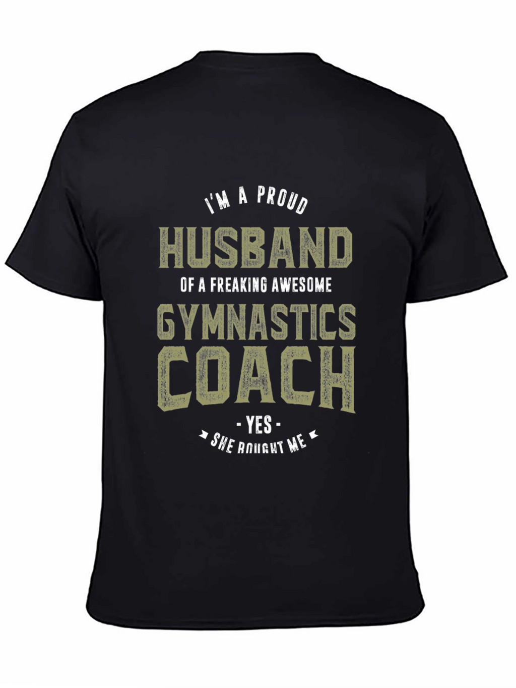 Proud Husband Gymnastics Coach Graphic Tee