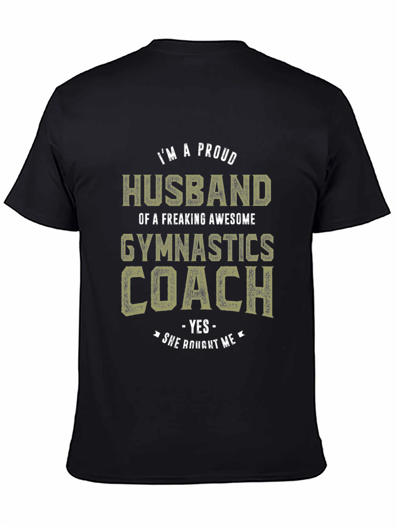 Proud Husband Gymnastics Coach Graphic Tee