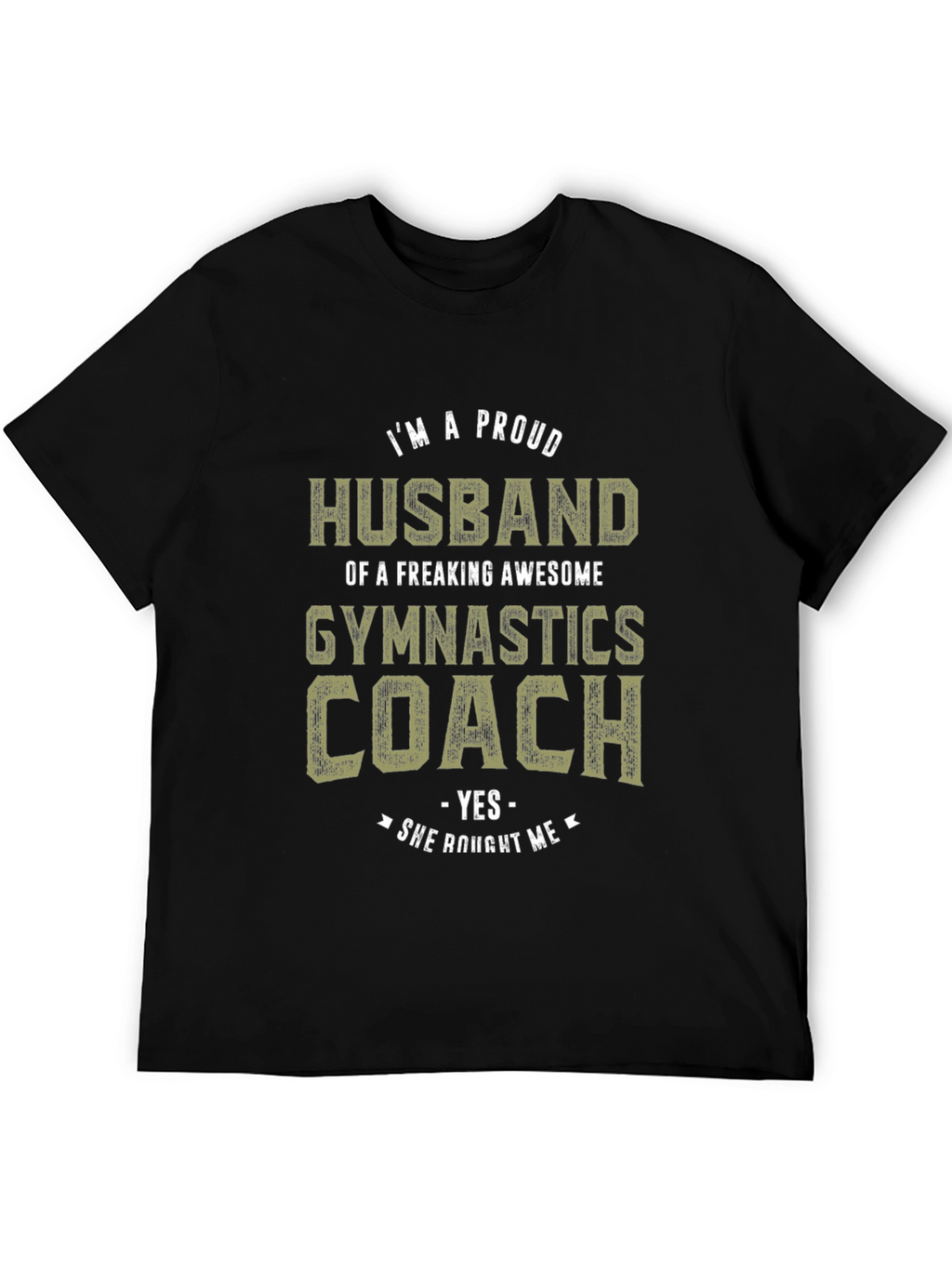 Proud Husband Gymnastics Coach Graphic Tee