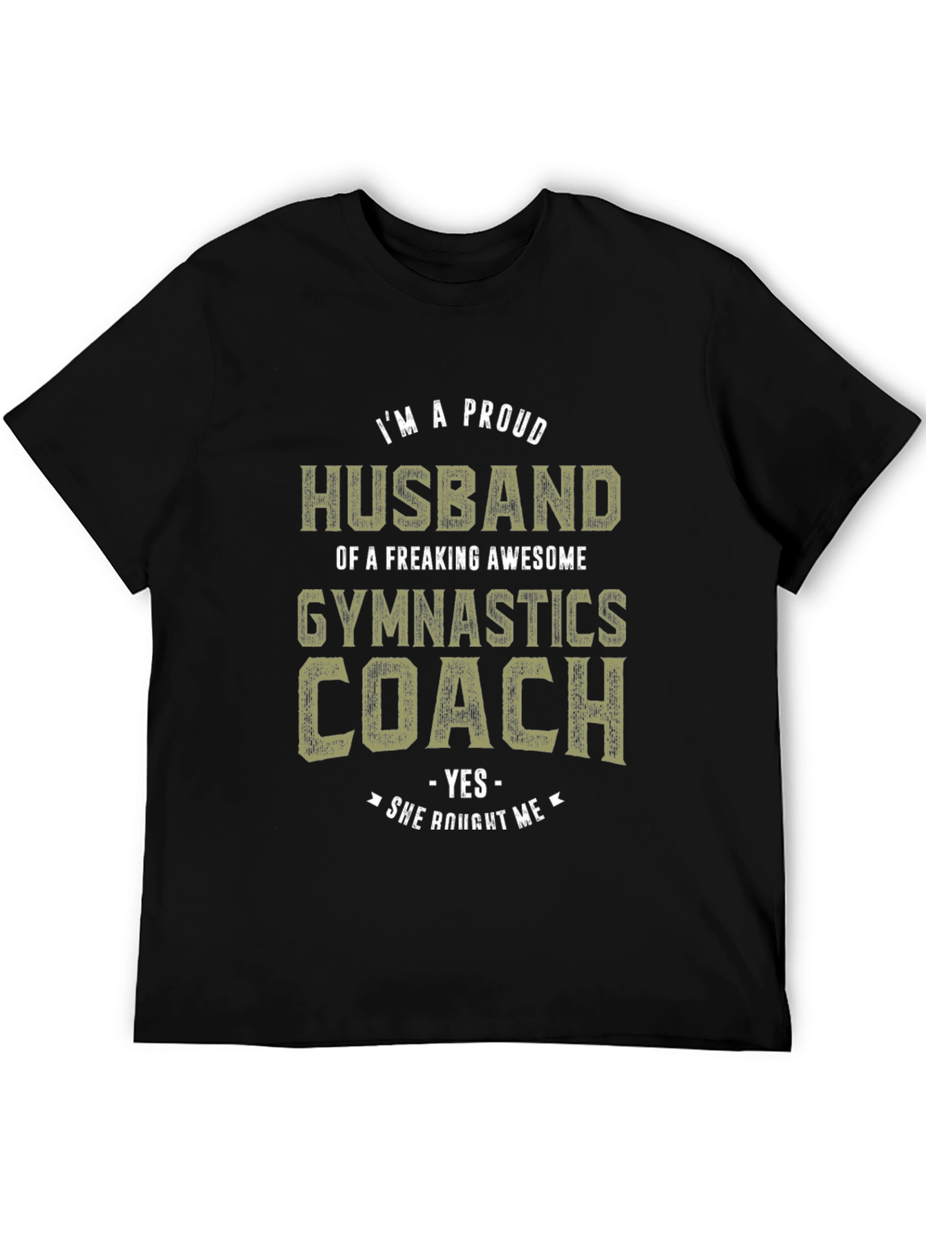 Proud Husband Gymnastics Coach Graphic Tee
