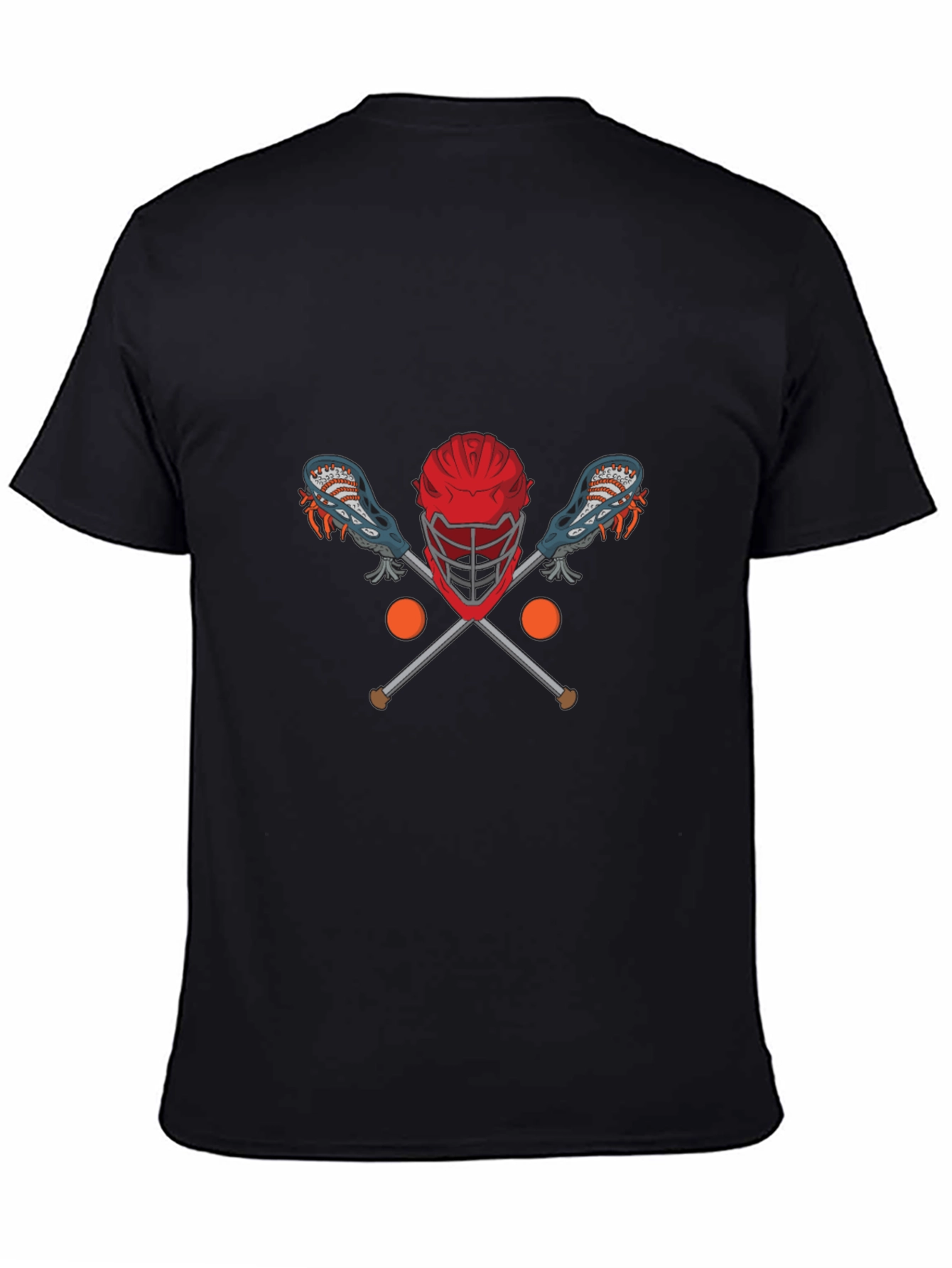 Lacrosse Helmet & Sticks Graphic T-Shirt
