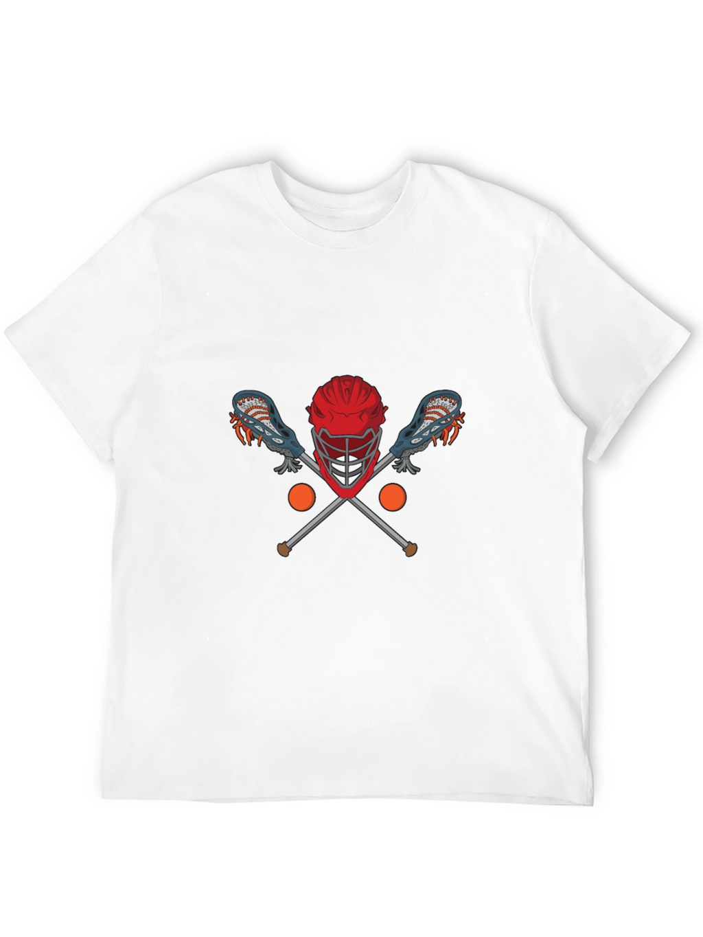 Lacrosse Helmet & Sticks Graphic T-Shirt