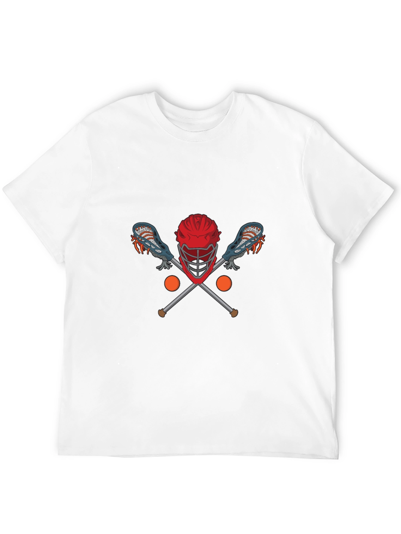 Lacrosse Helmet & Sticks Graphic T-Shirt
