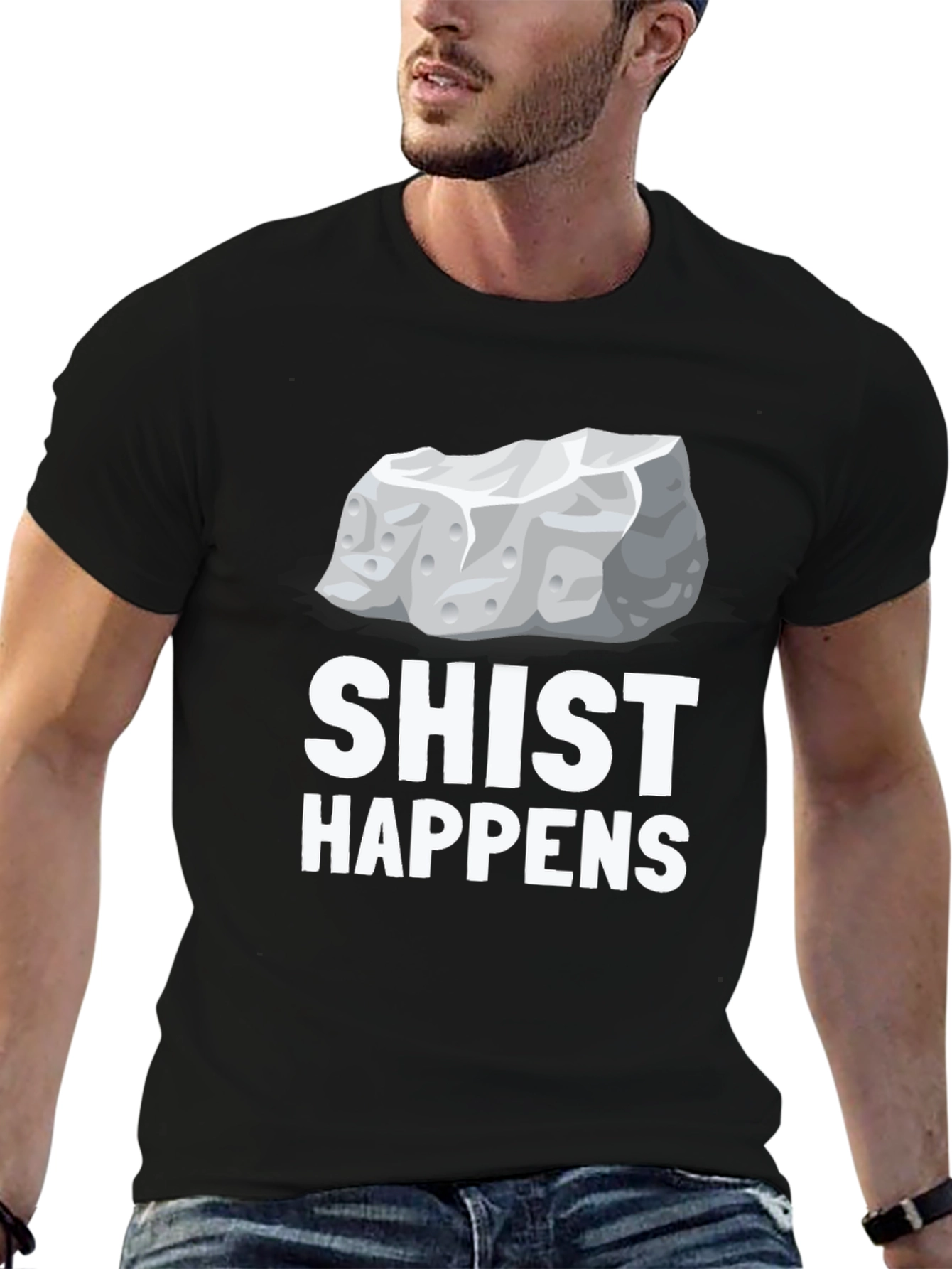 Shist Happens Graphic T-Shirt - Rock Pun Tee