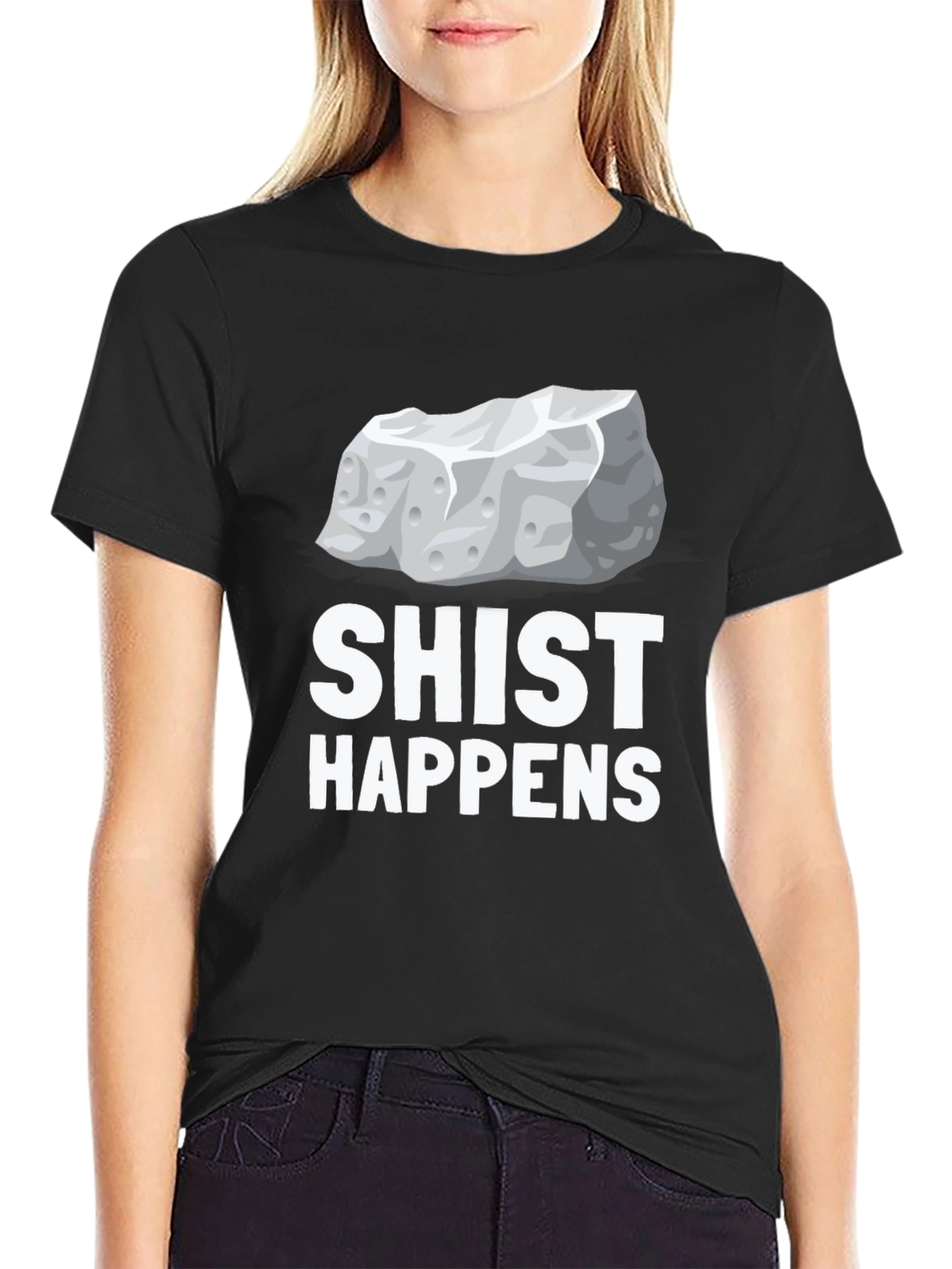 Shist Happens Graphic T-Shirt - Rock Pun Tee