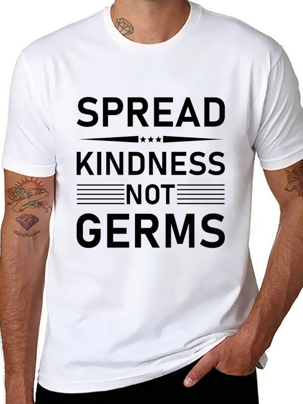 Spread Kindness Not Germs Graphic Tee