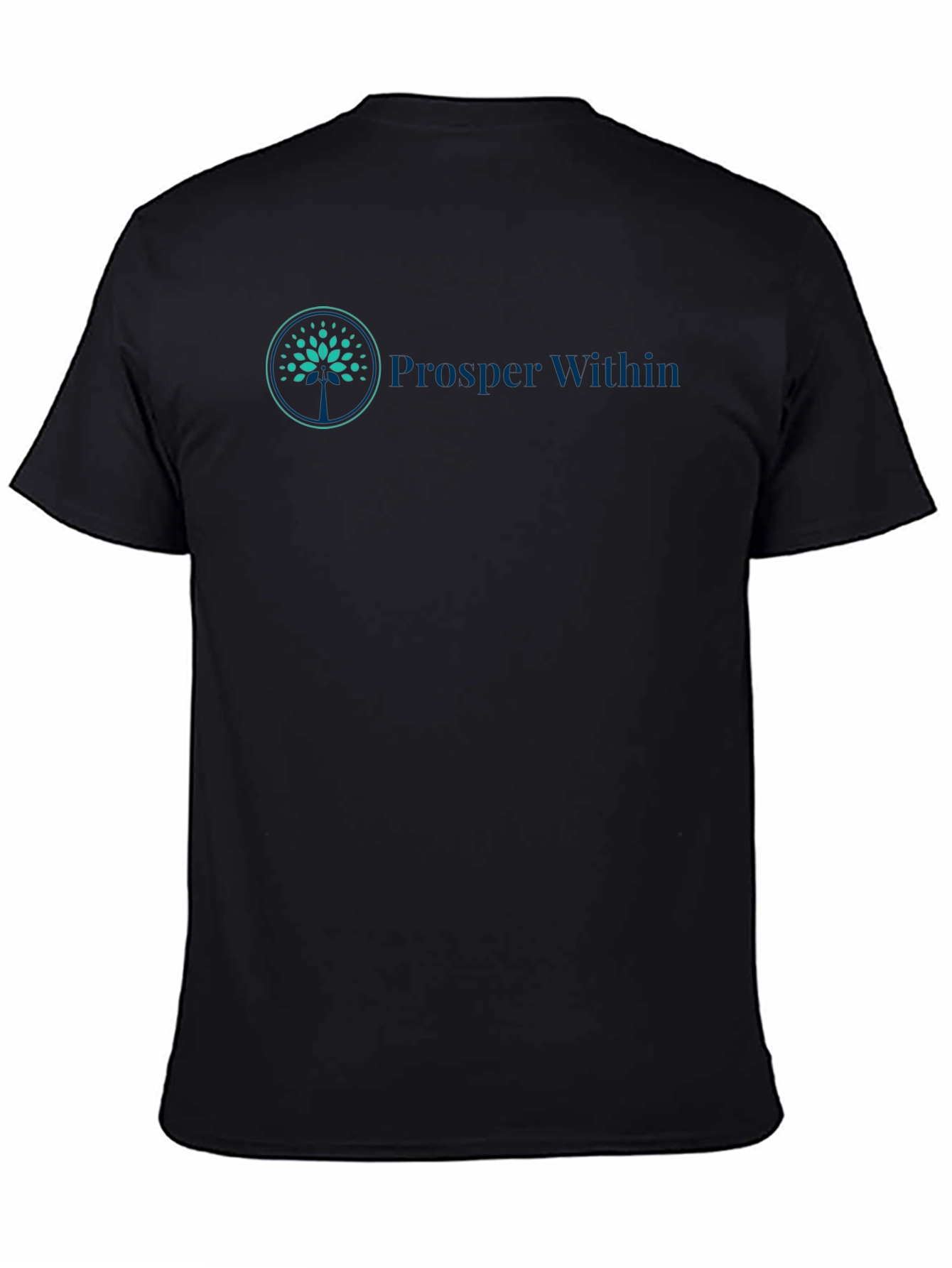 Prosper Within Black Tee - Grow Your Mindset