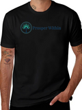 Prosper Within Black Tee - Grow Your Mindset