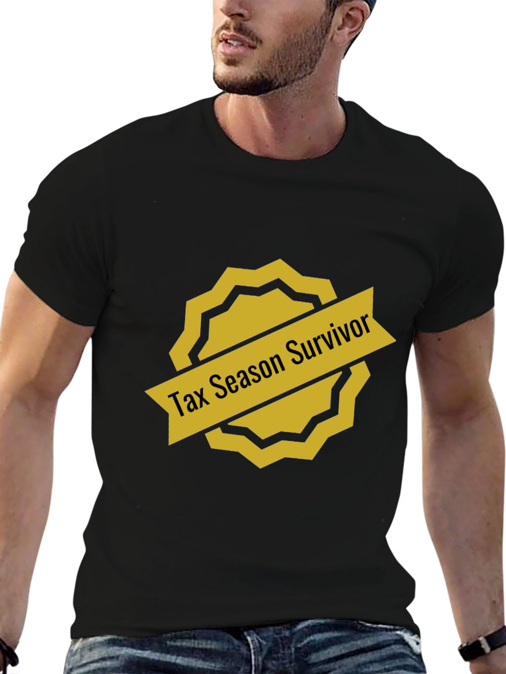 Tax Season Survivor Black T-Shirt