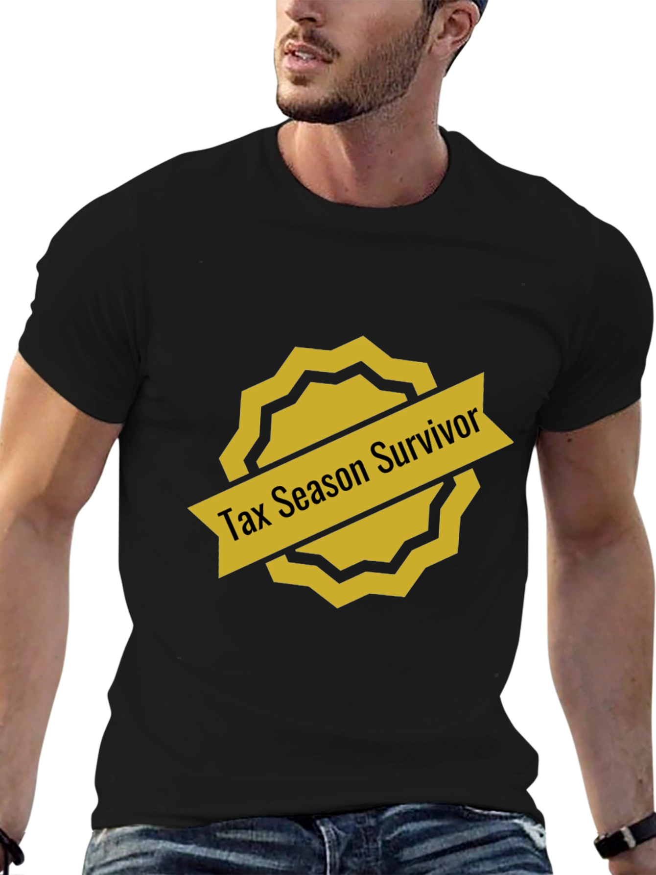 Tax Season Survivor Black T-Shirt