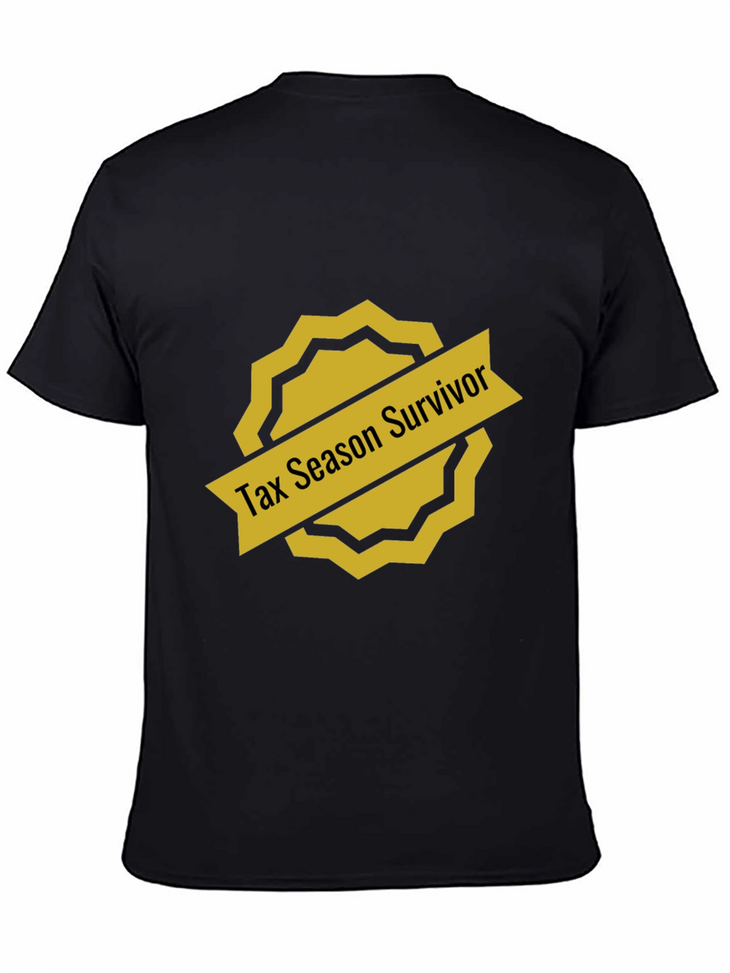 Tax Season Survivor Black T-Shirt
