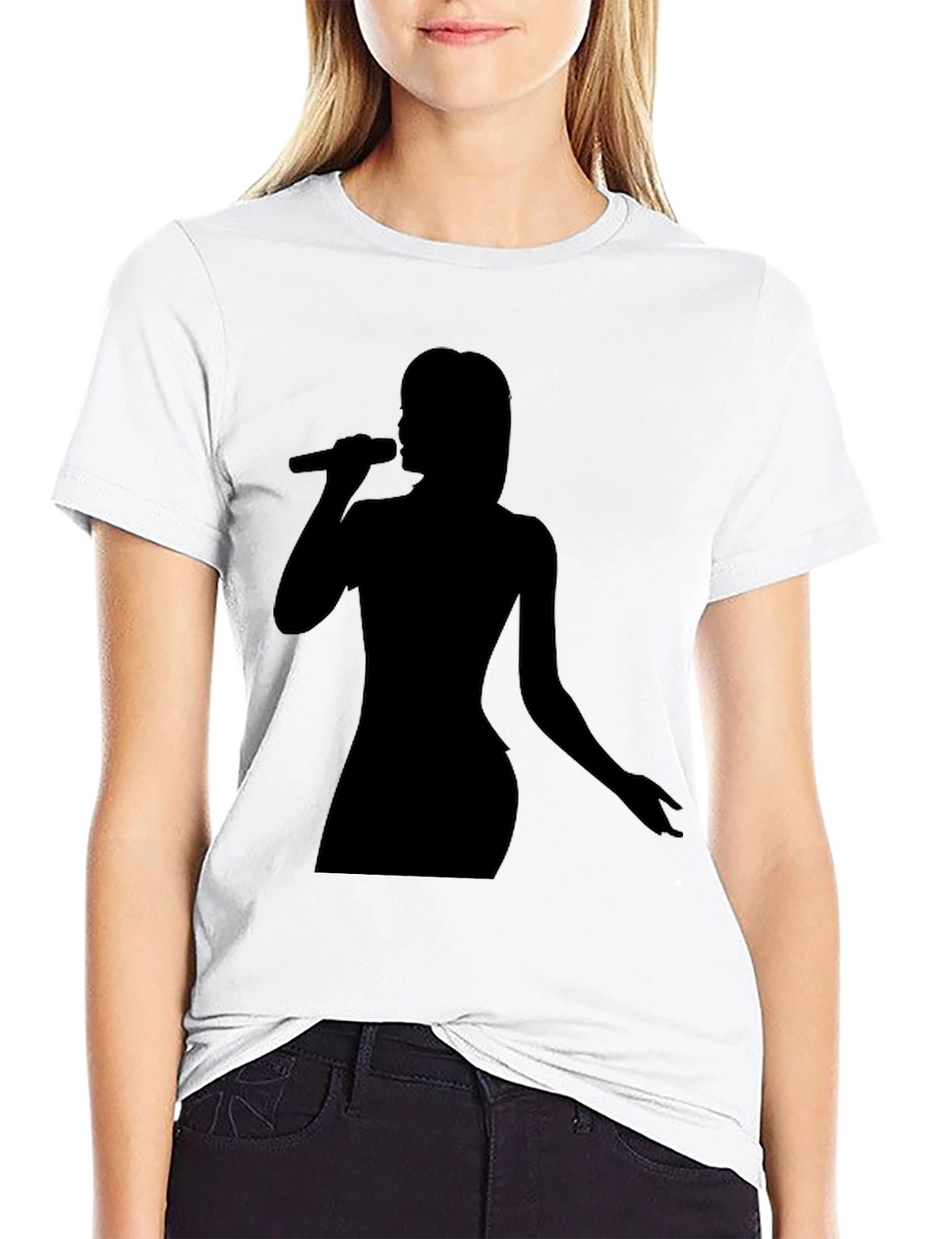 Singer Silhouette Black T-Shirt