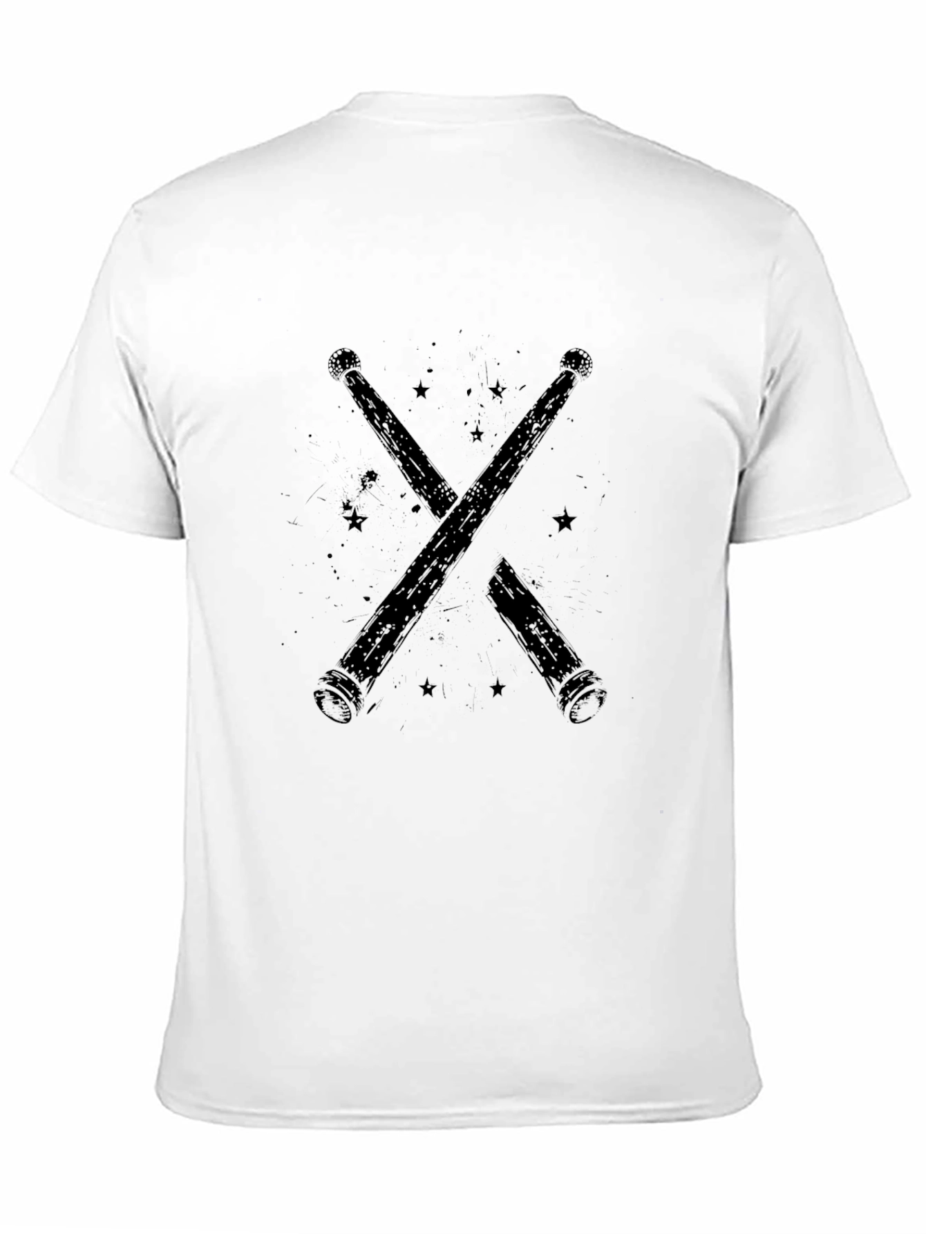Drumsticks X Graphic Black T-Shirt