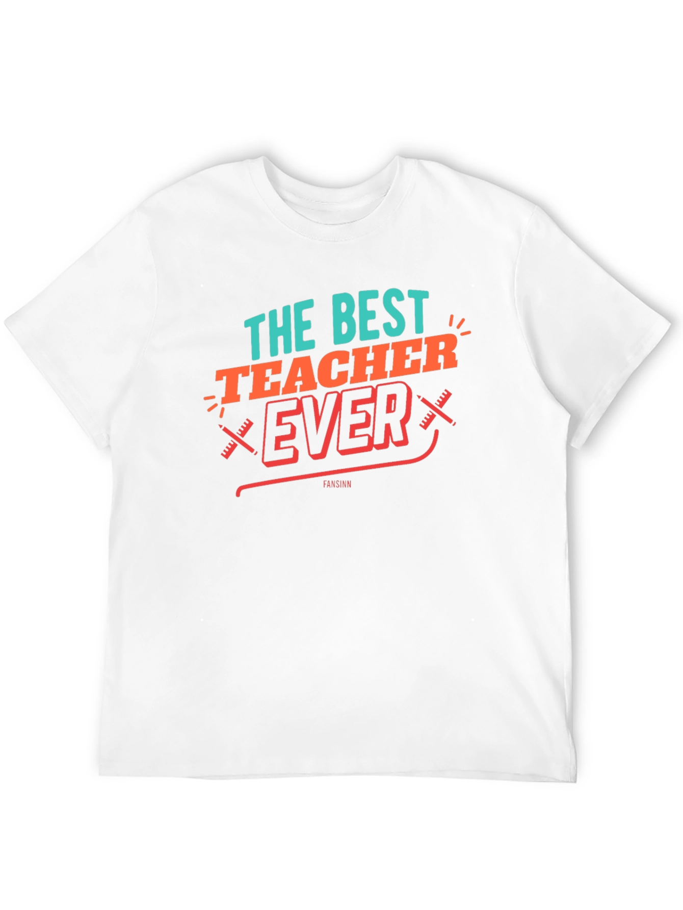 Best Teacher Ever Graphic Tee - Black