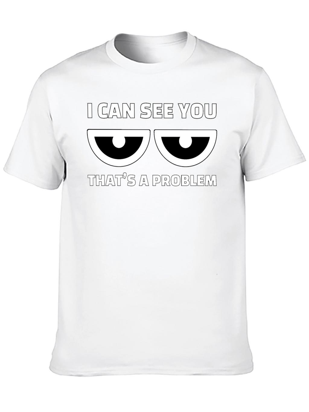 I Can See You - Mens Black Graphic T-Shirt