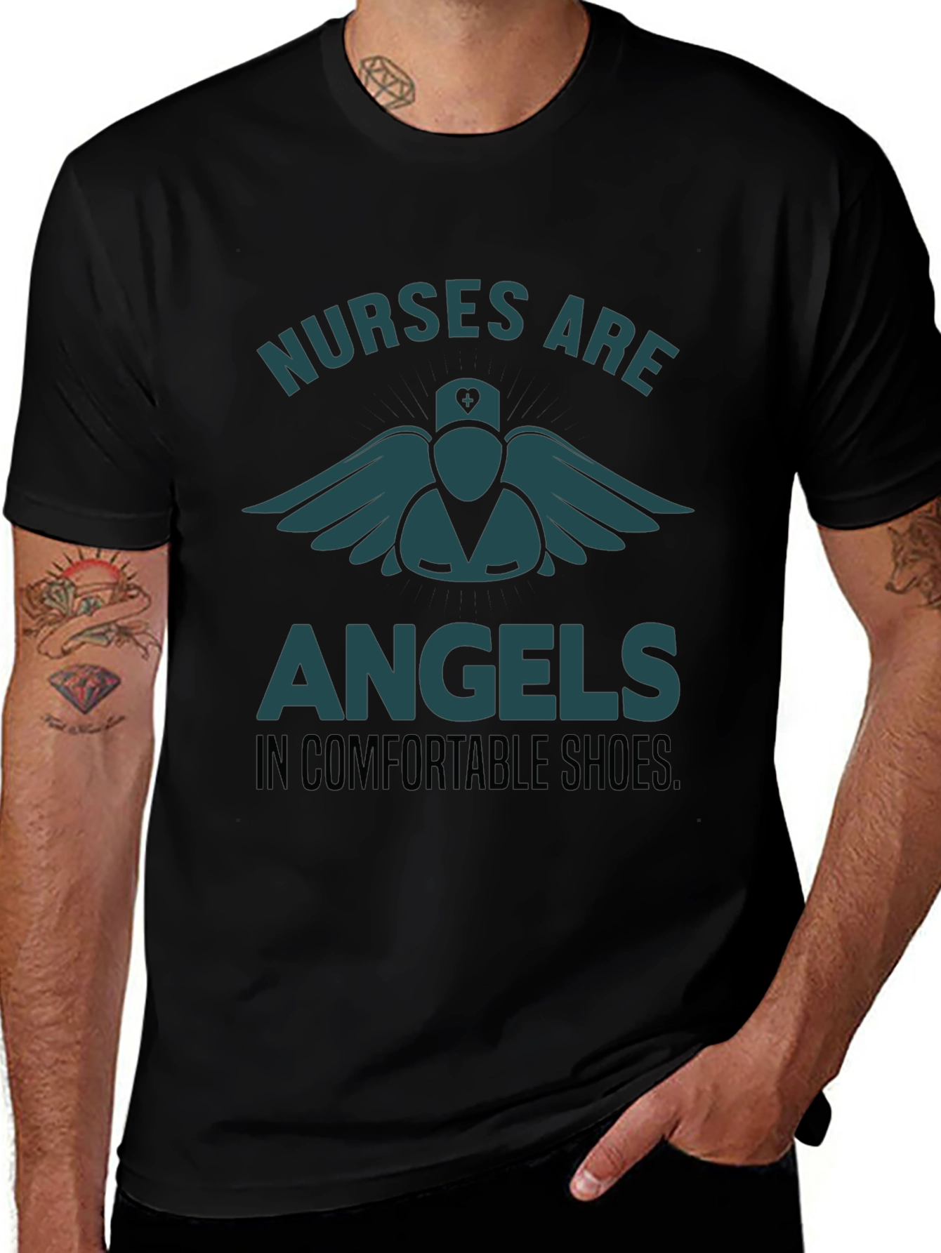 Nurses Are Angels Graphic Tee