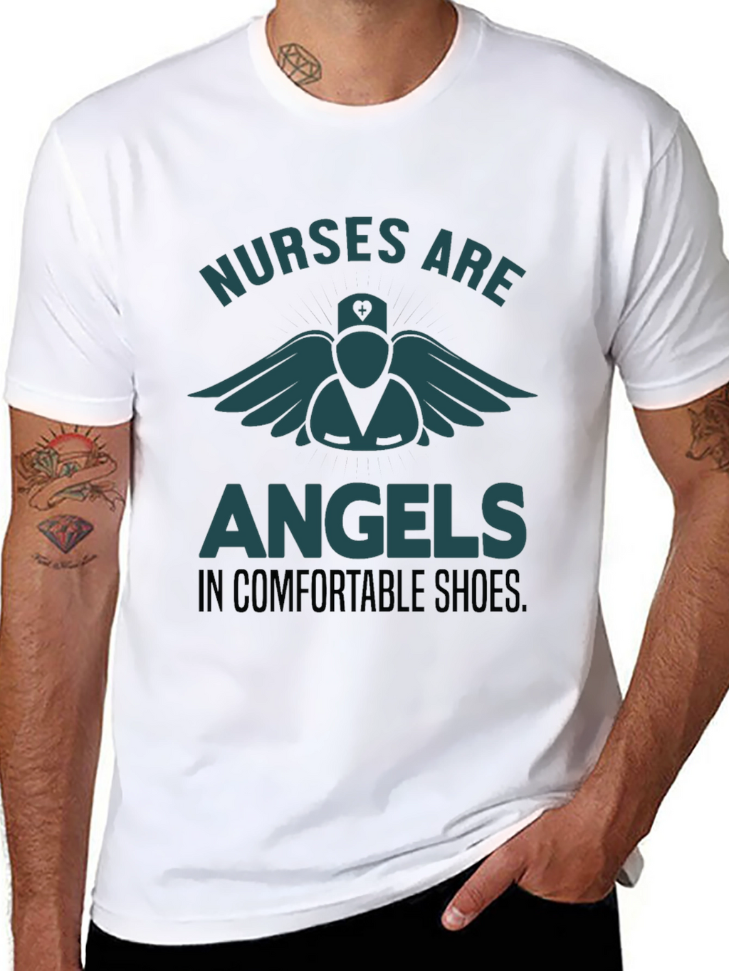 Nurses Are Angels Graphic Tee